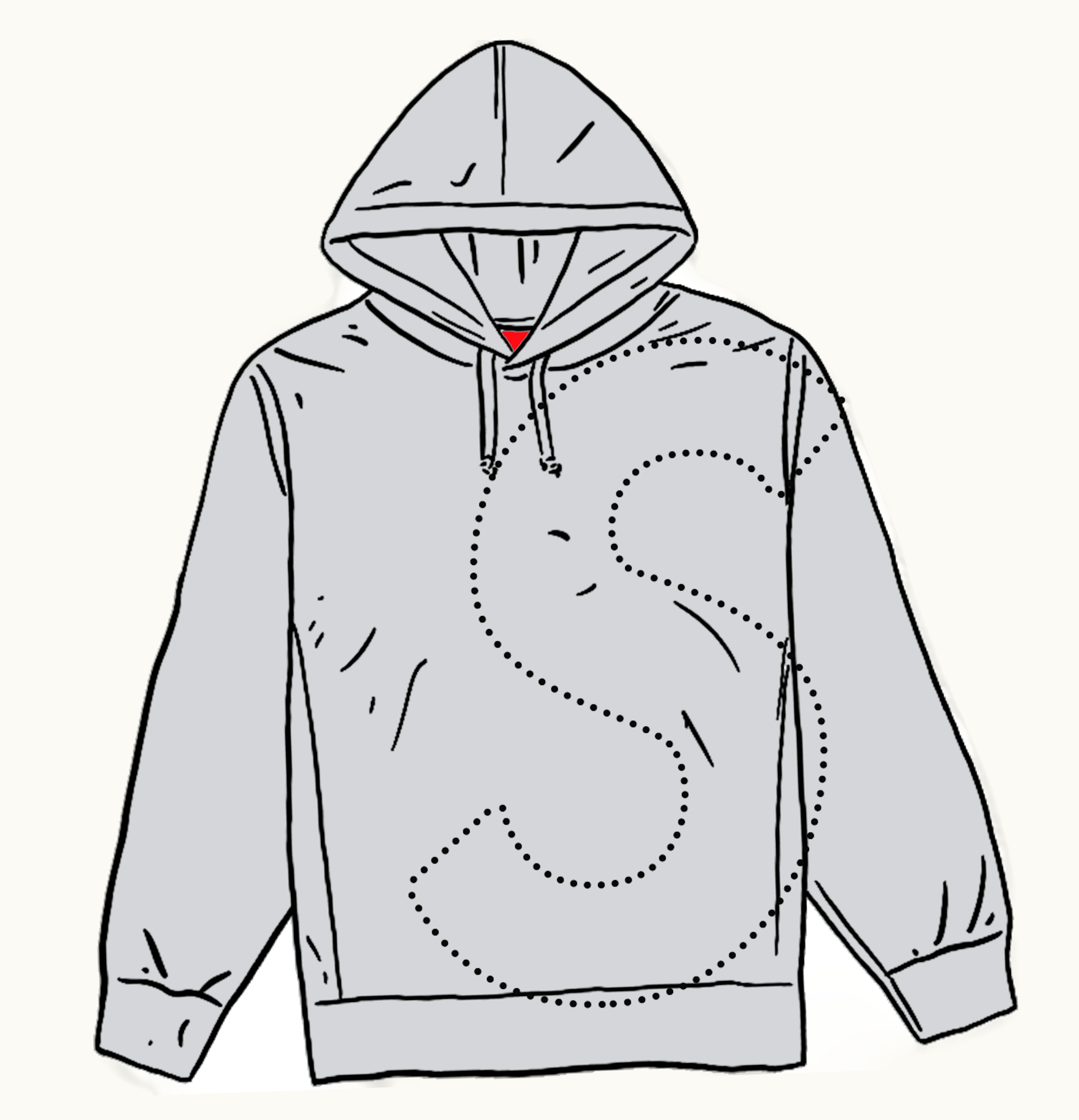 Supreme Supreme Laser Cut S Logo Hooded Sweatshirt Heather Grey