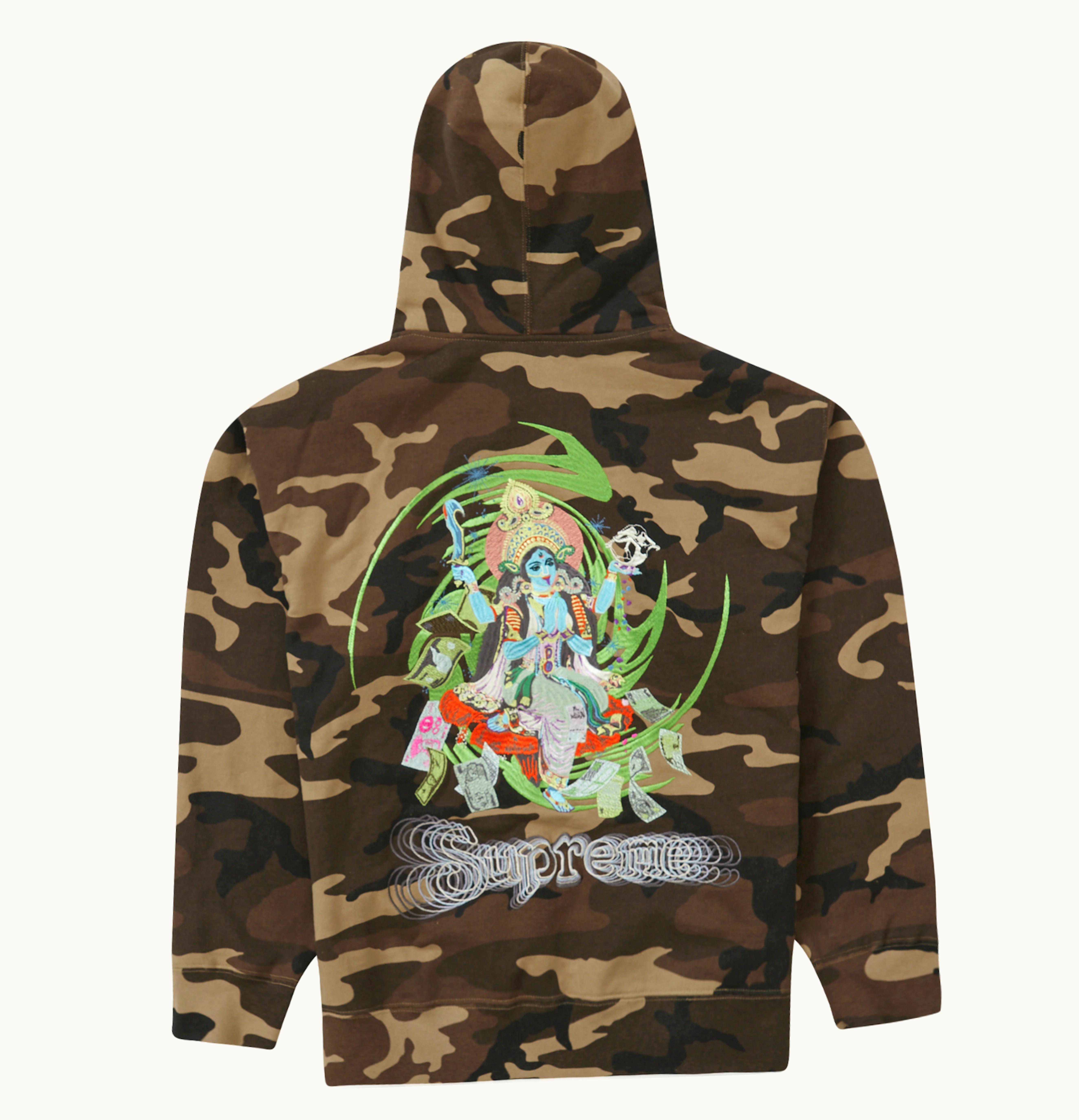 Supreme Supreme Lakshmi Zip Up Hooded Sweatshirt Brown Camo