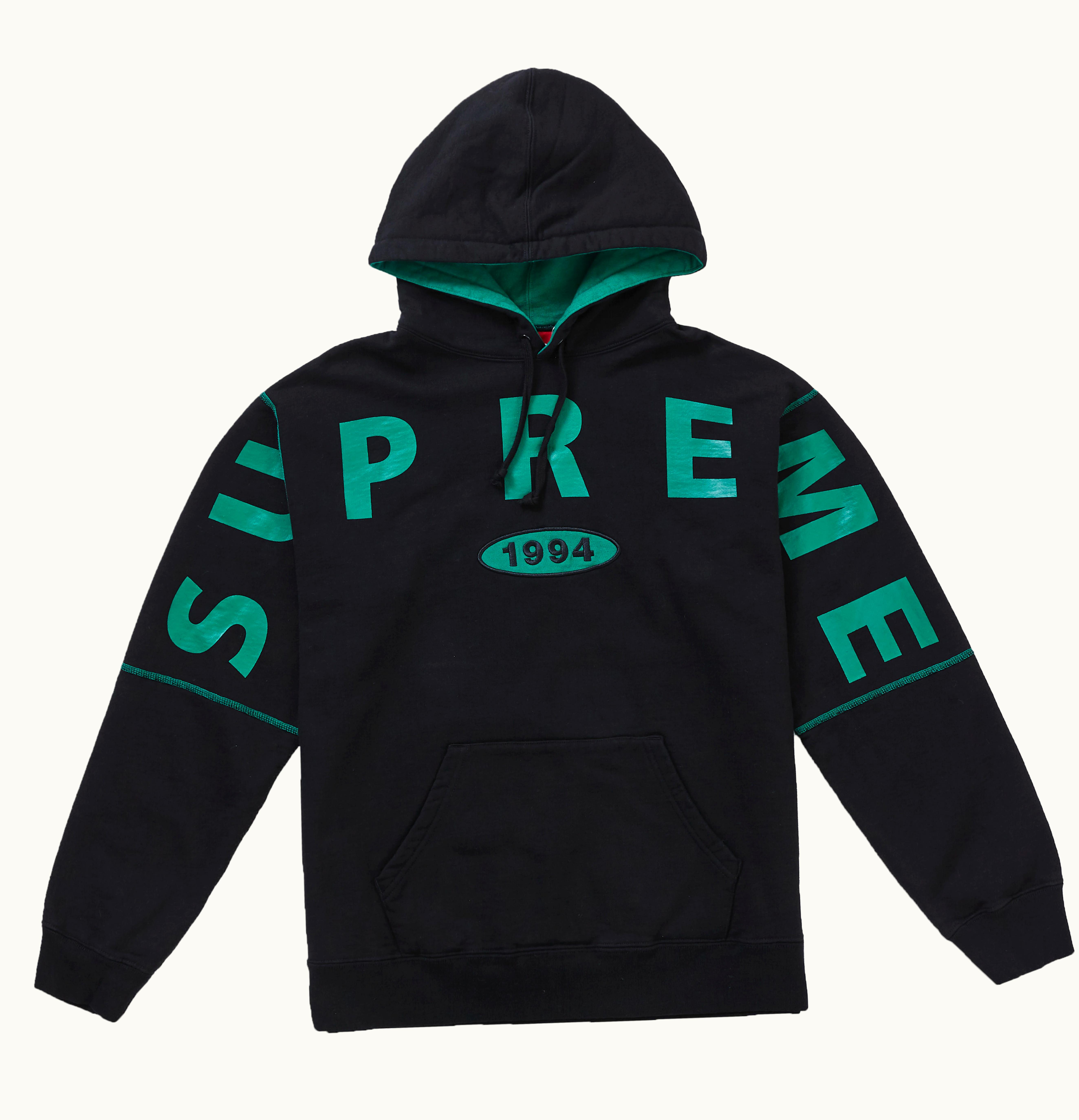 Supreme Supreme Spread Logo Hooded Sweatshirt Black