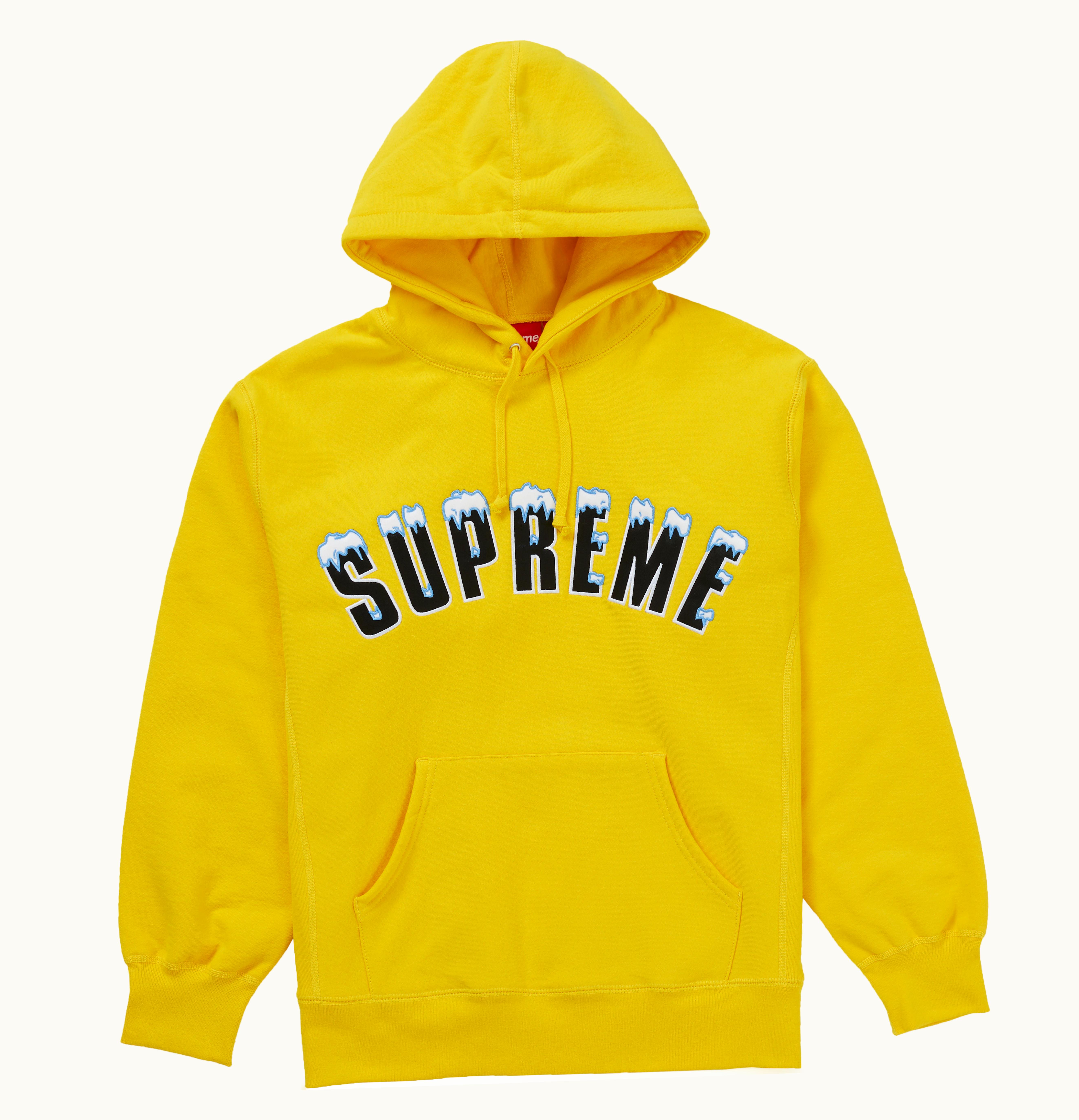 Supreme Supreme Icy Arc Hooded Sweatshirt Yellow