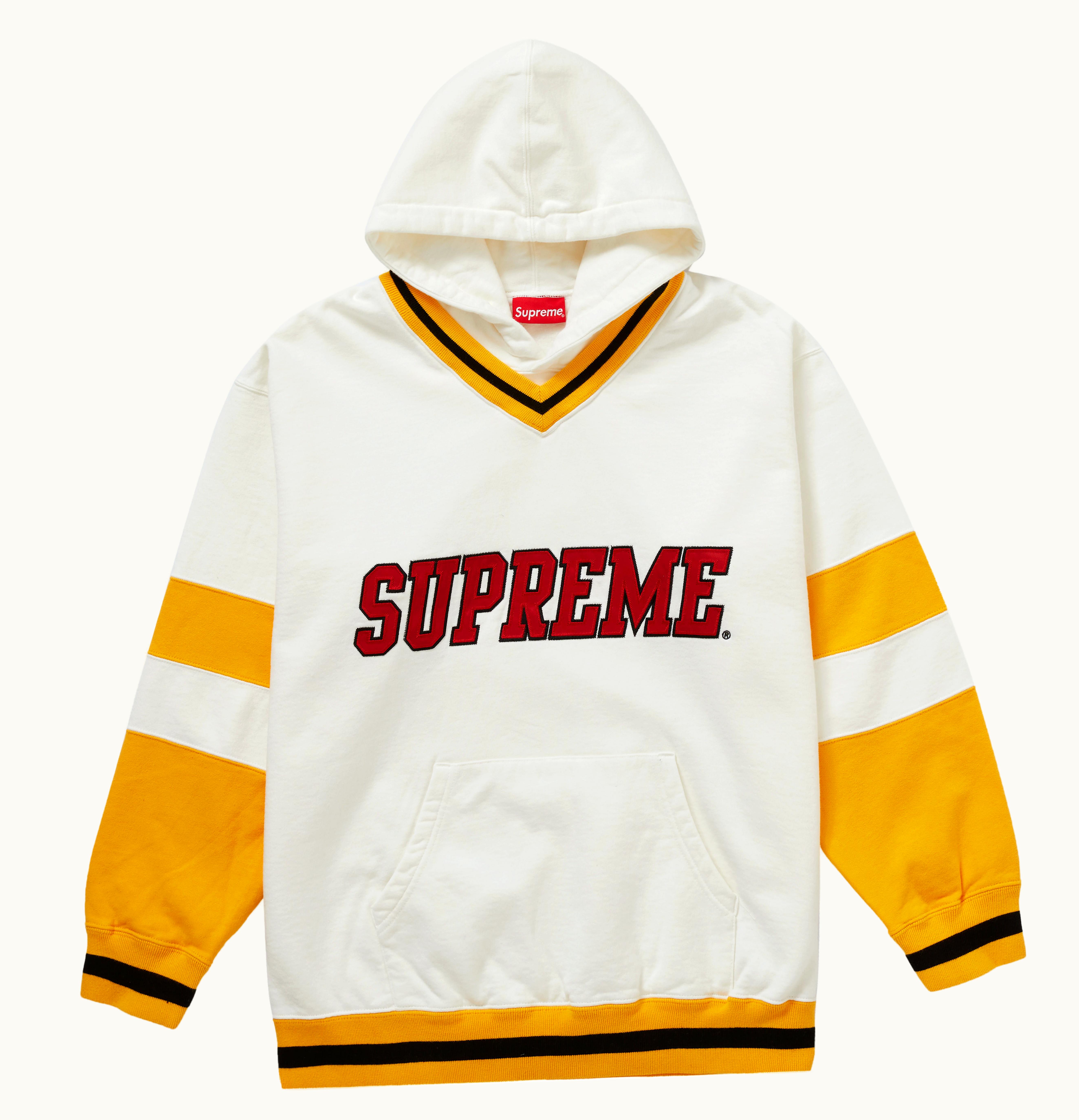 Supreme Supreme Hockey Hooded Sweatshirt White