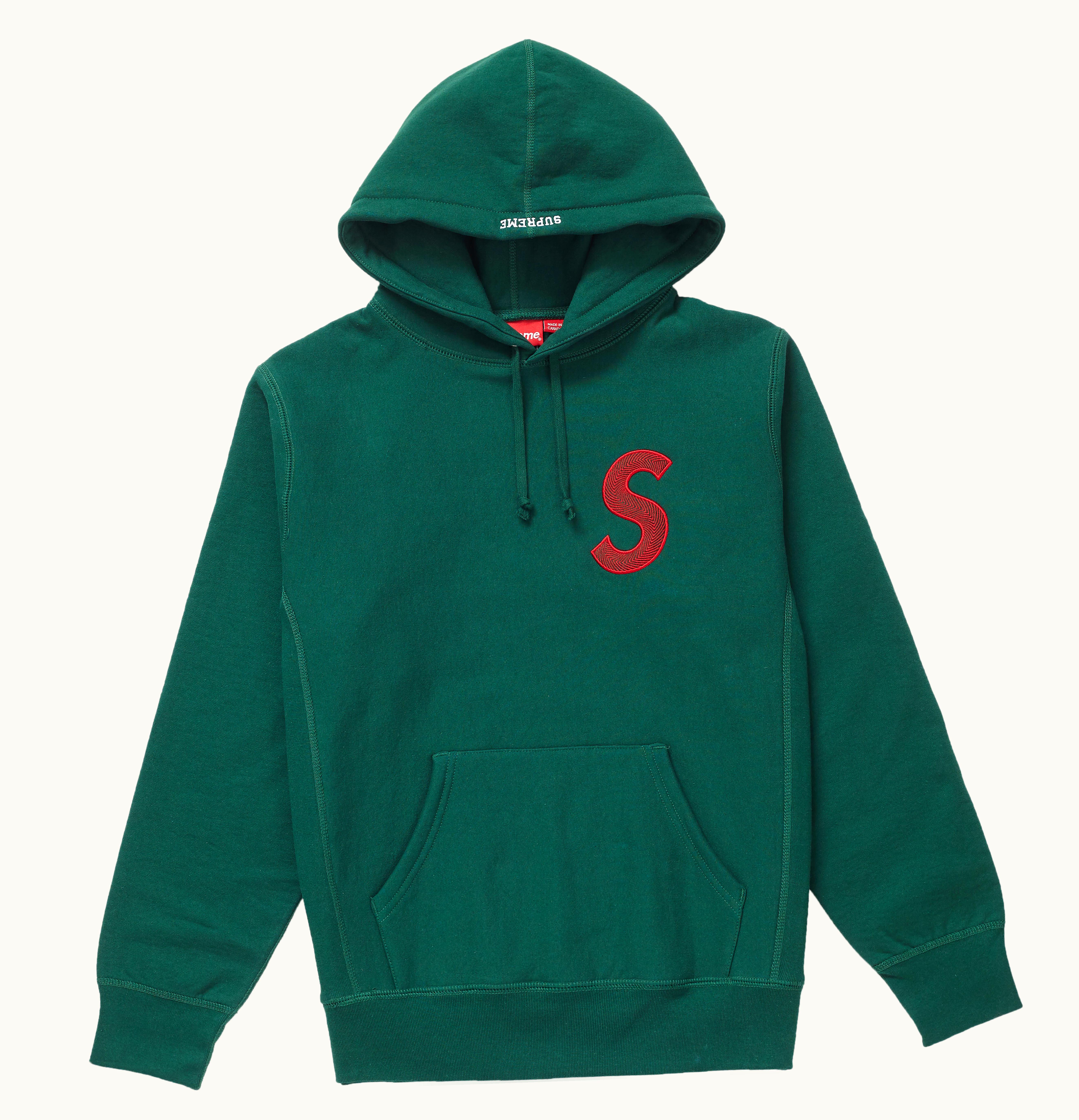 Supreme Supreme S Logo Hooded Sweatshirt FW18 Dark Green