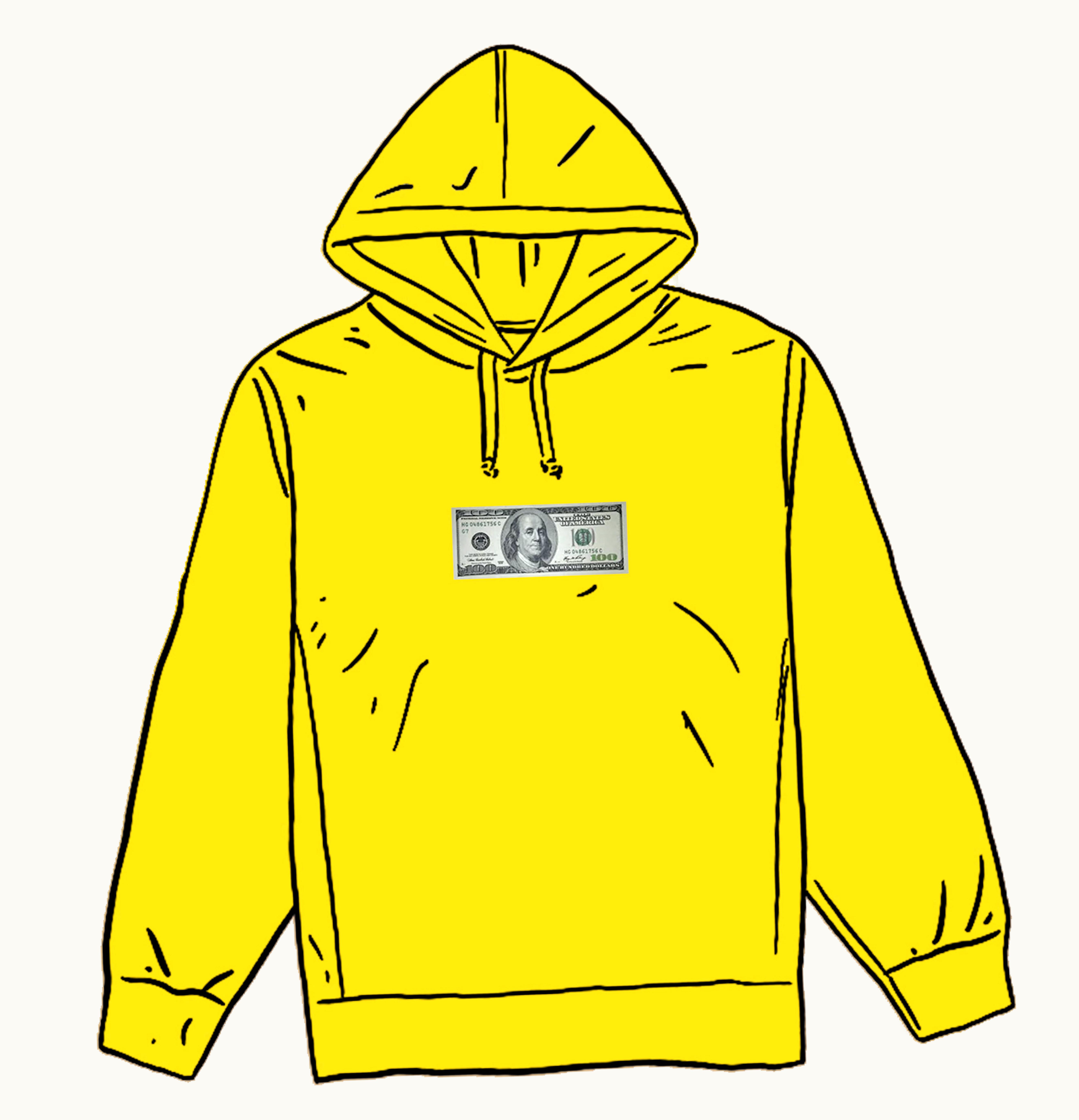 Supreme Supreme Franklin Hooded Sweatshirt Lemon