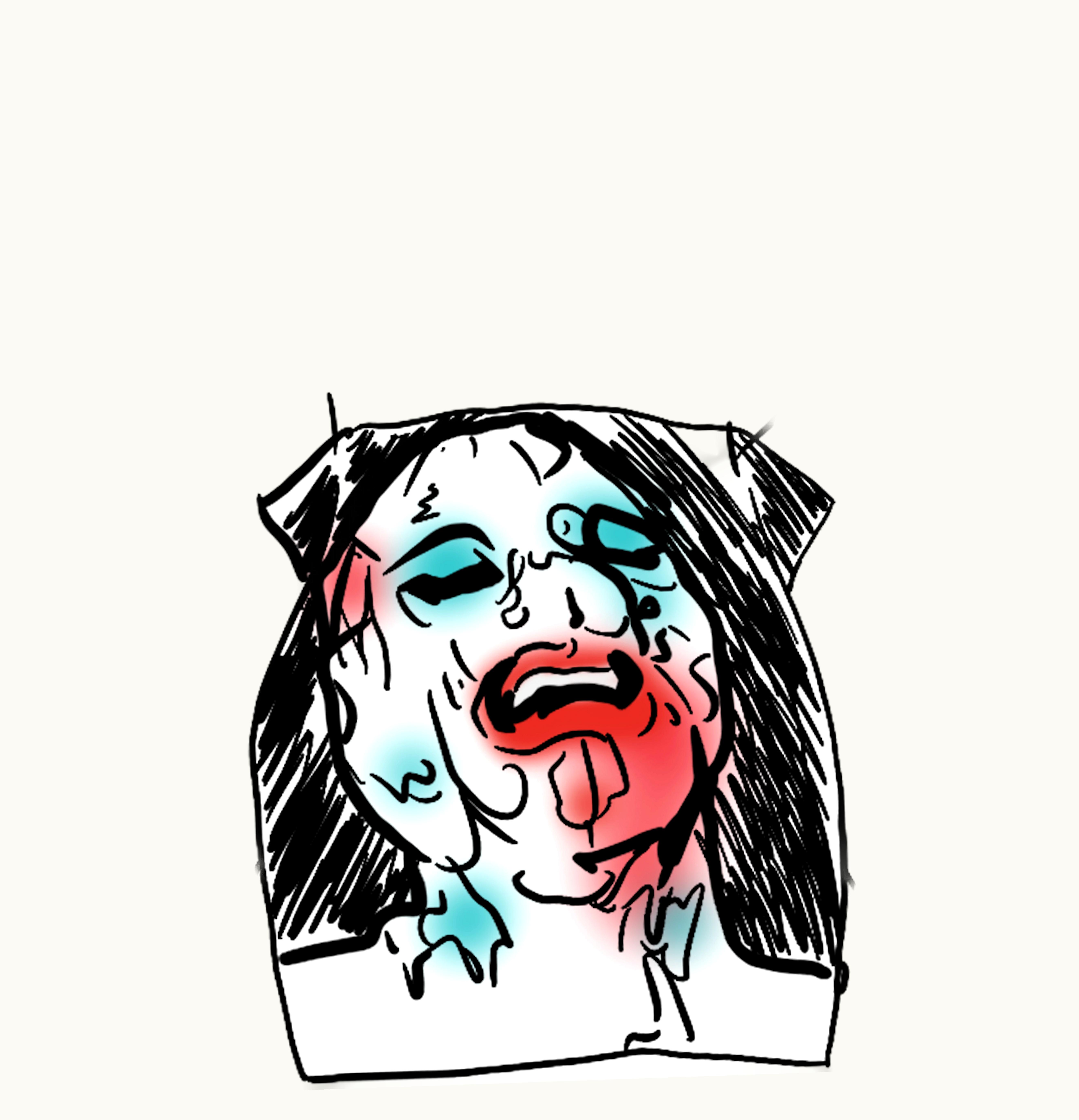 Supreme Supreme Leigh Bowery Supreme Airbrushed Hooded Sweatshirt White