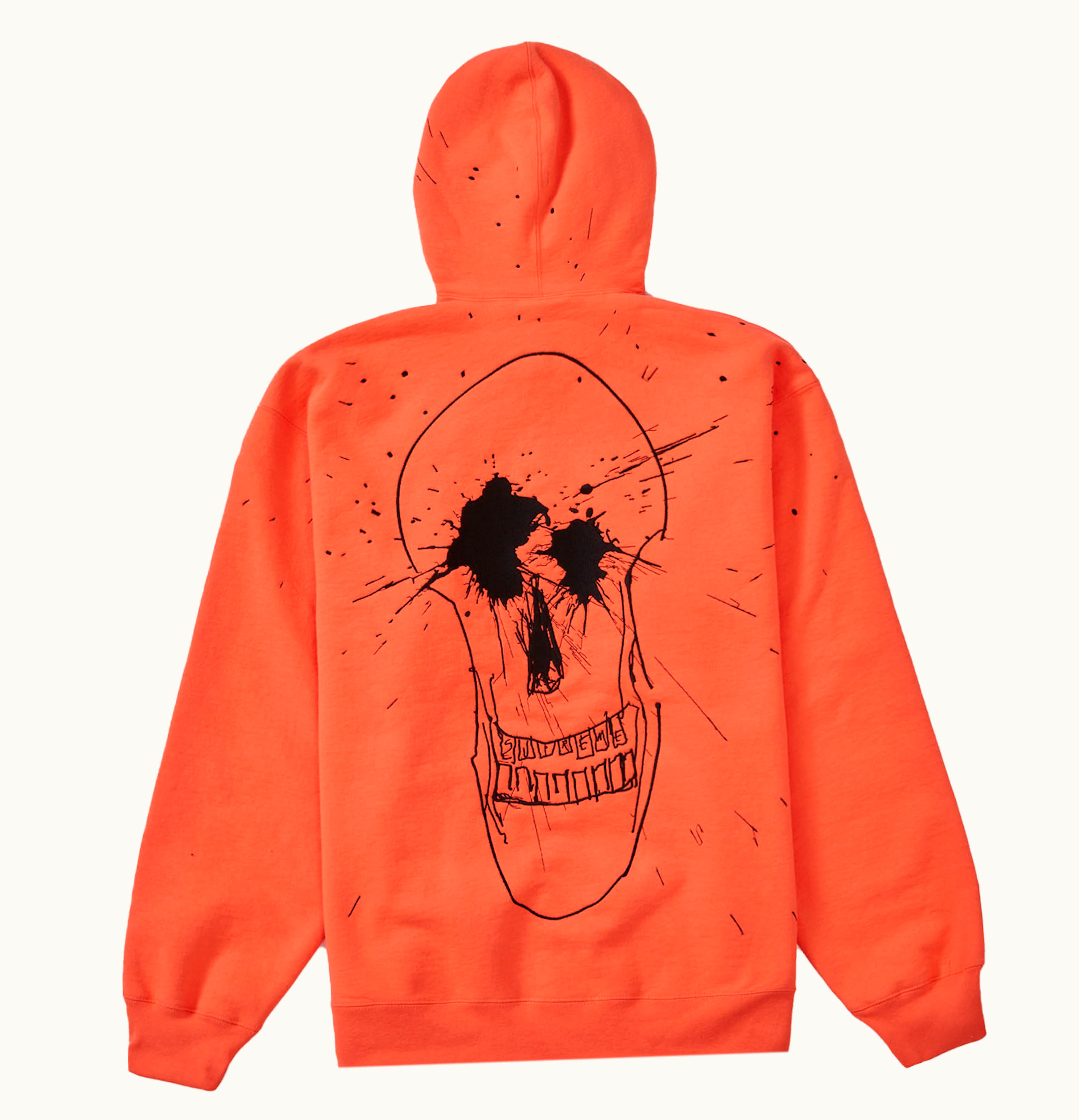 Supreme Supreme Ralph Steadman Skull Hooded Sweatshirt Apricot