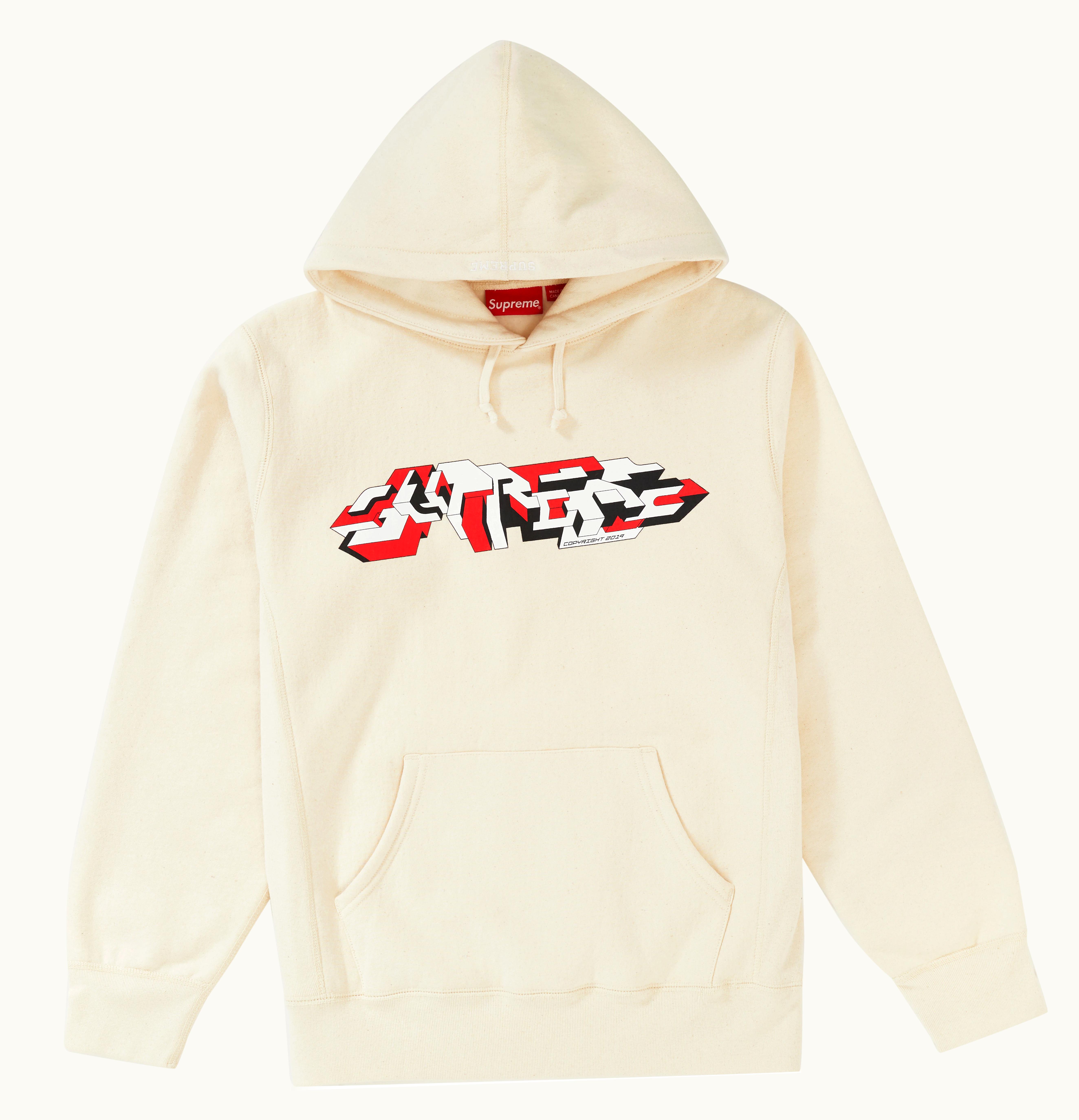 Supreme Supreme Delta Logo Hooded Sweatshirt Natural