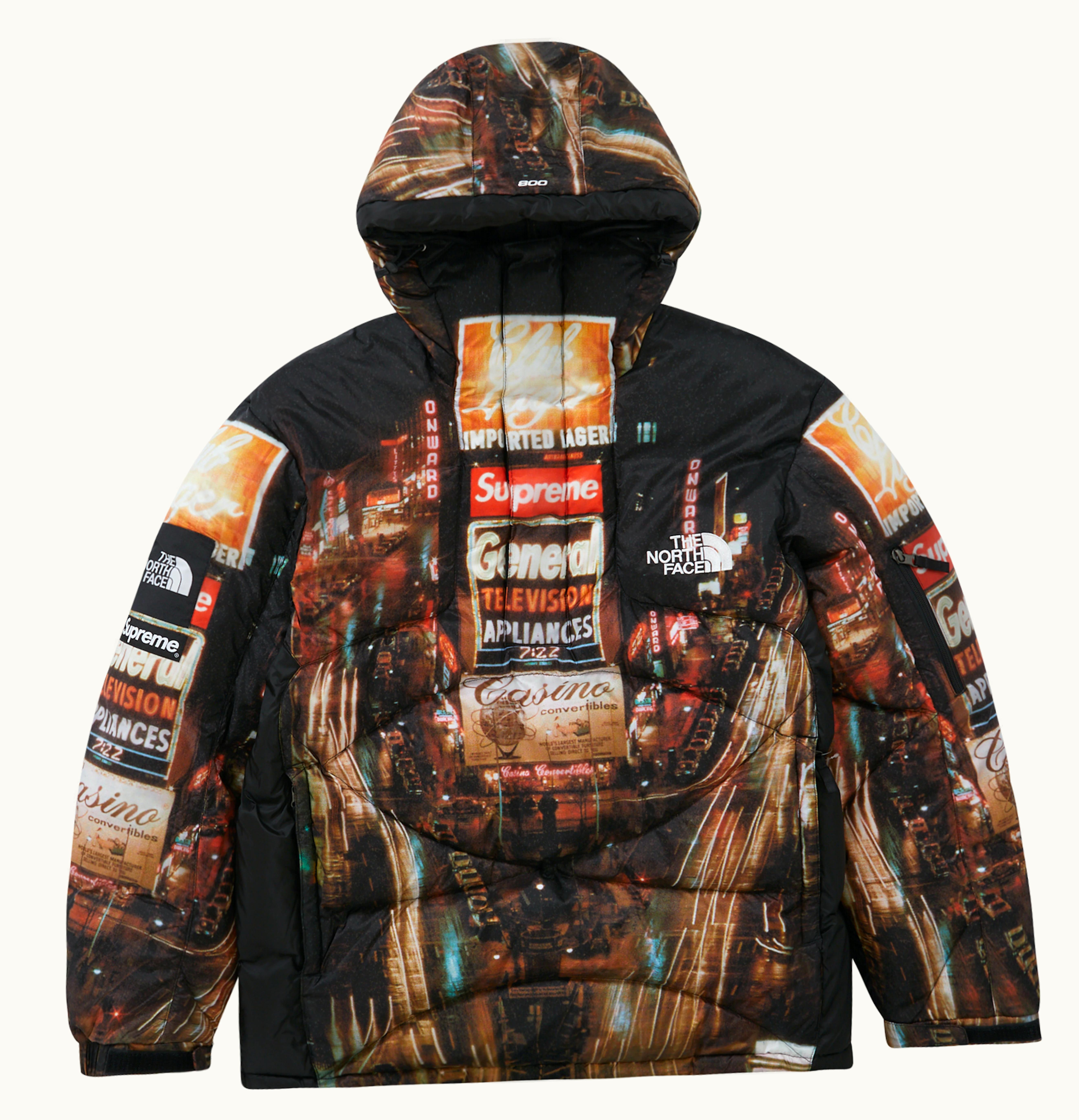 Supreme Supreme The North Face 800 Fill Half Zip Hooded Pullover Times Square