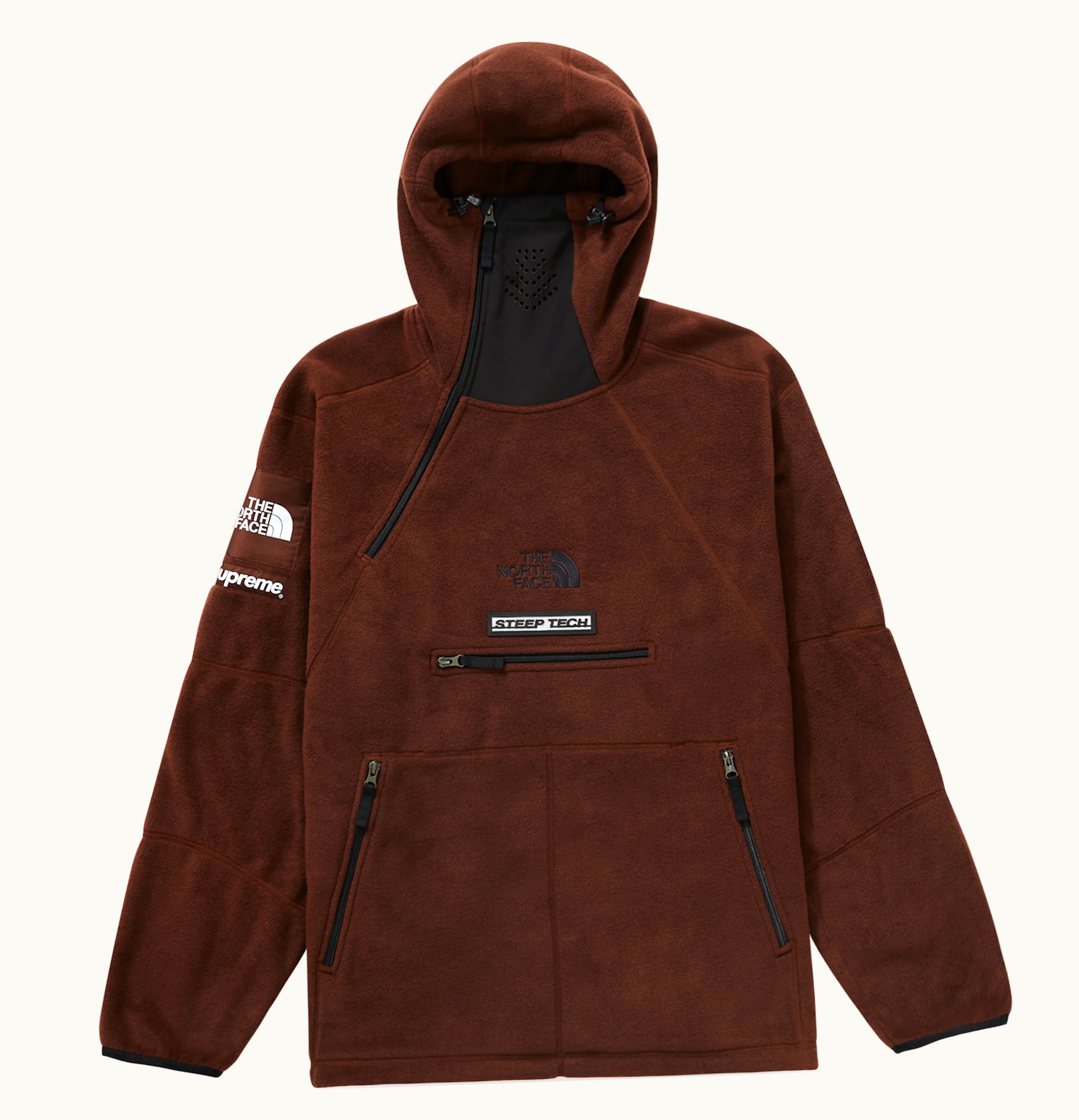 Supreme Supreme The North Face Steep Tech Fleece Pullover Brown