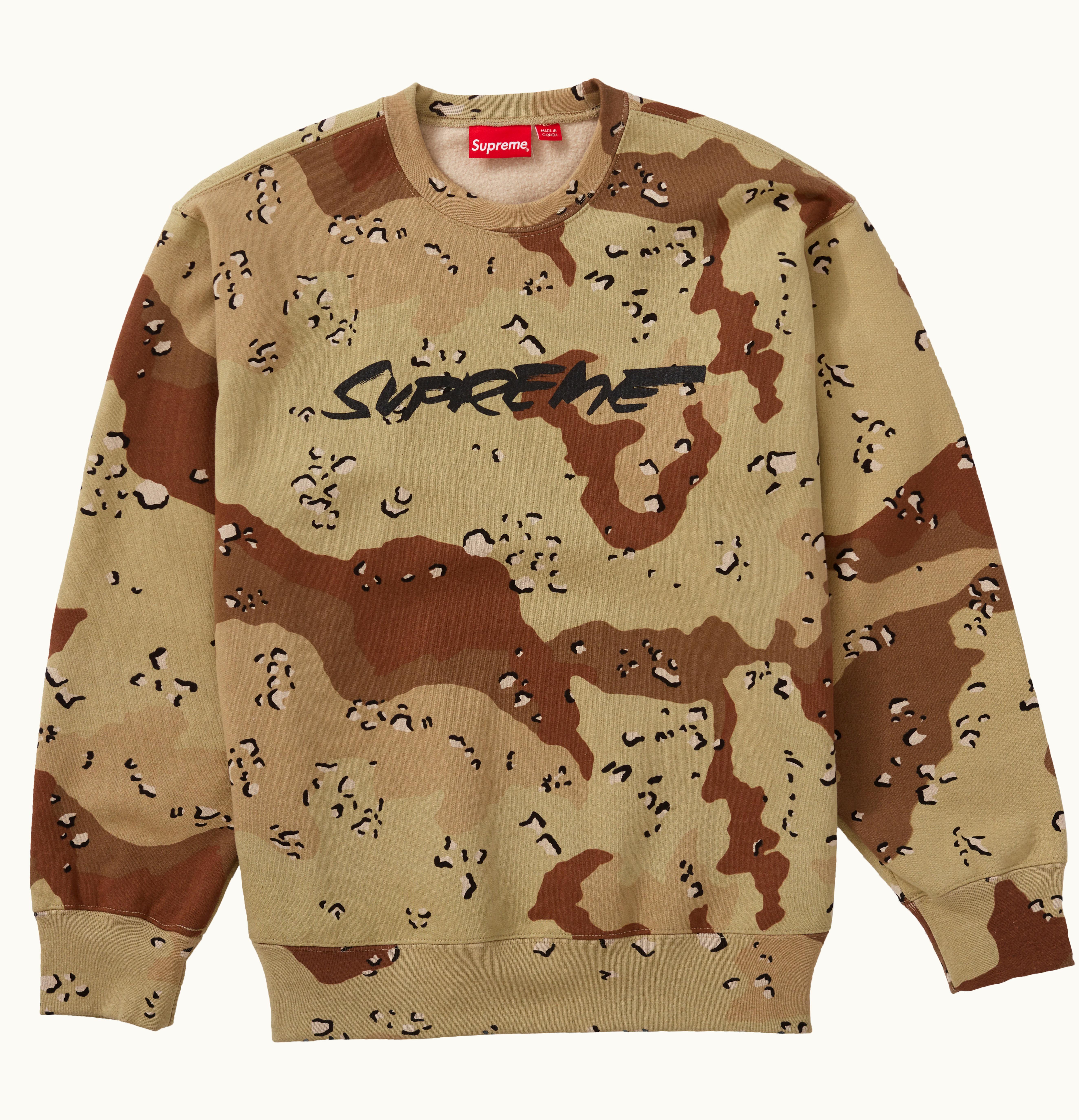 Supreme Supreme Futura Logo Crewneck Chocolate Chip Camo