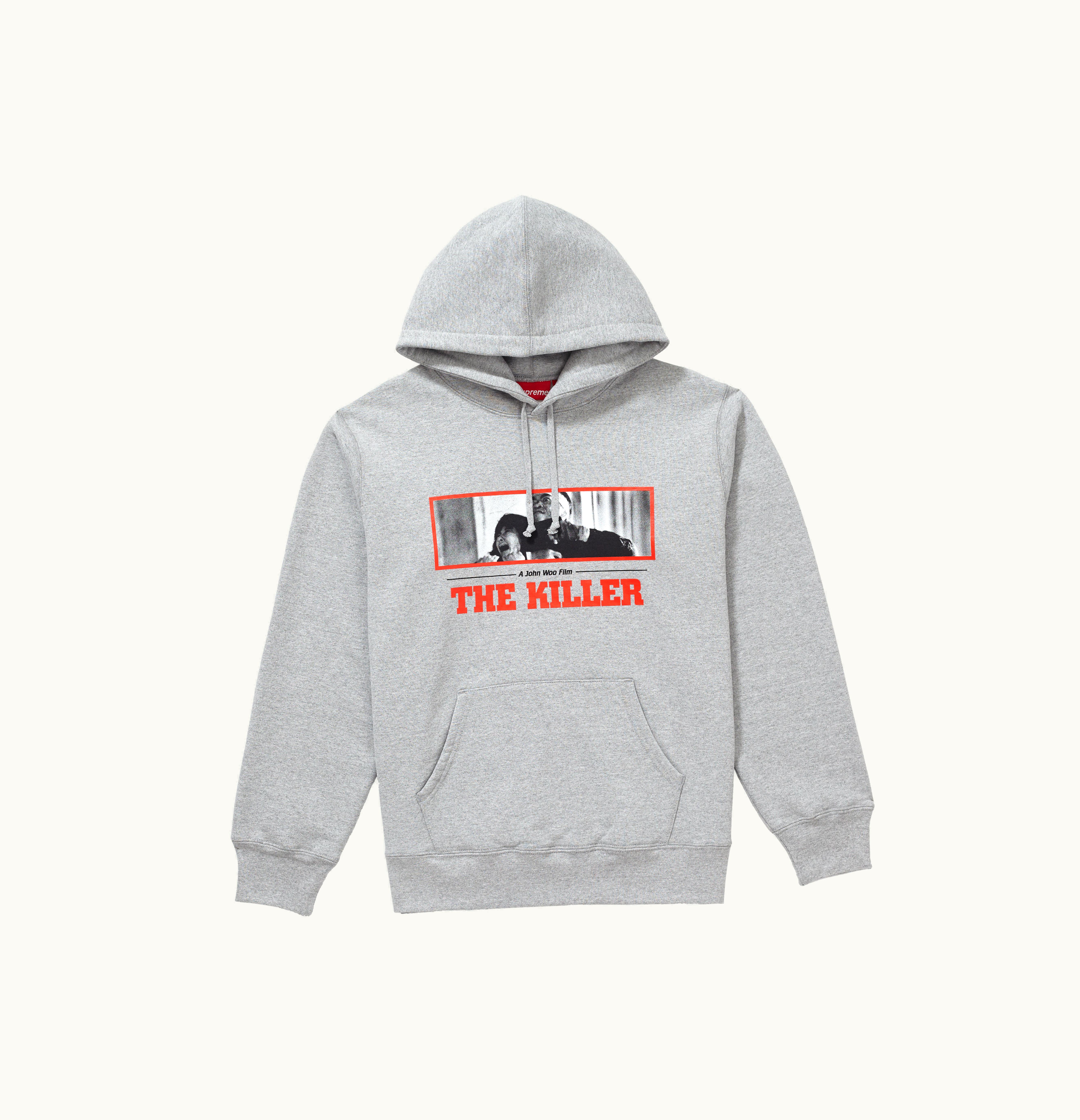 Supreme Supreme The Killer Hooded Sweatshirt Heather Grey