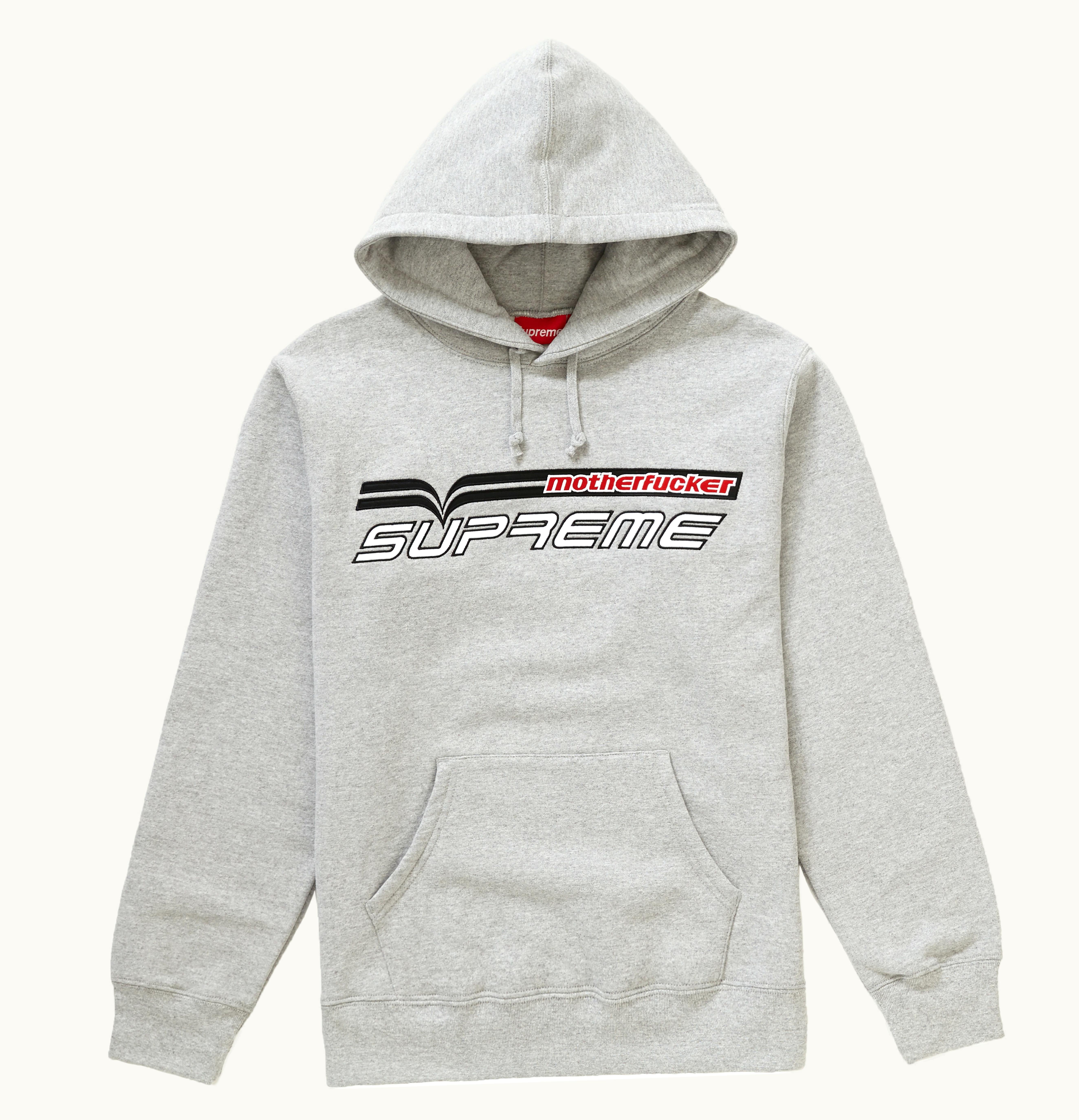 Supreme Supreme Motherfucker Hooded Sweatshirt Heather Grey