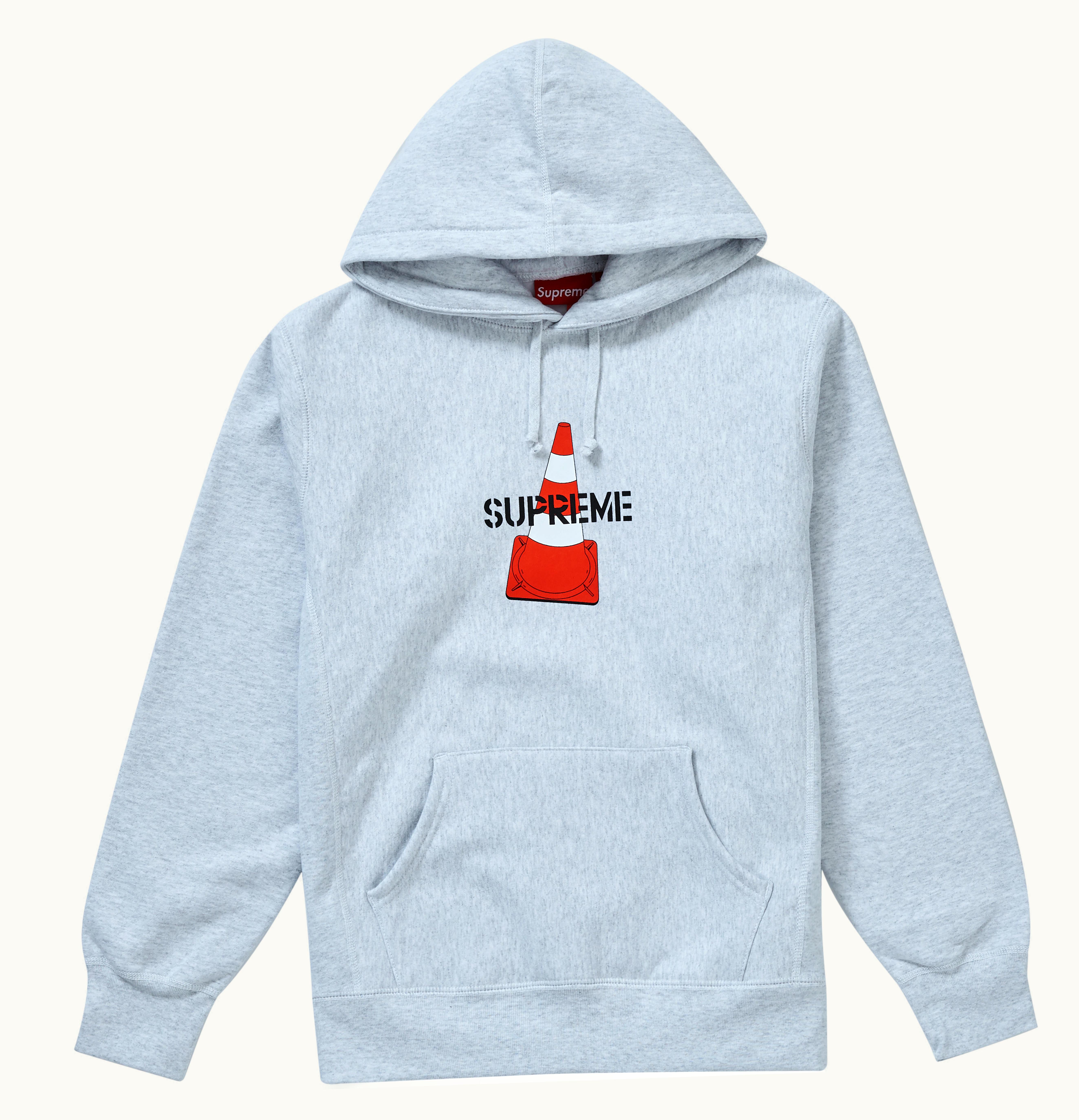 Supreme Supreme Cone Hooded Sweatshirt Ash Grey