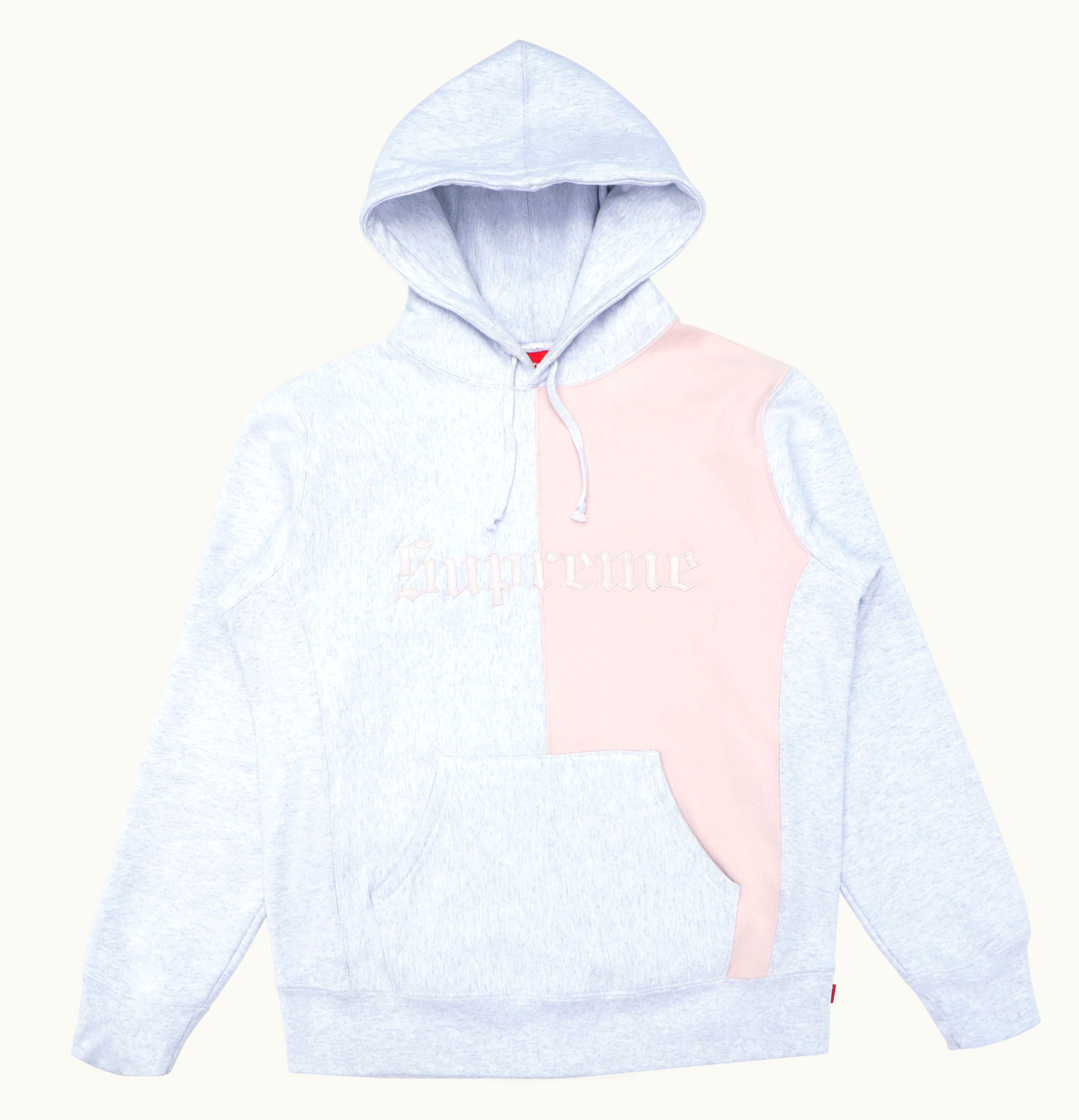 Supreme Supreme Split Old English Hooded Sweatshirt Ash Grey