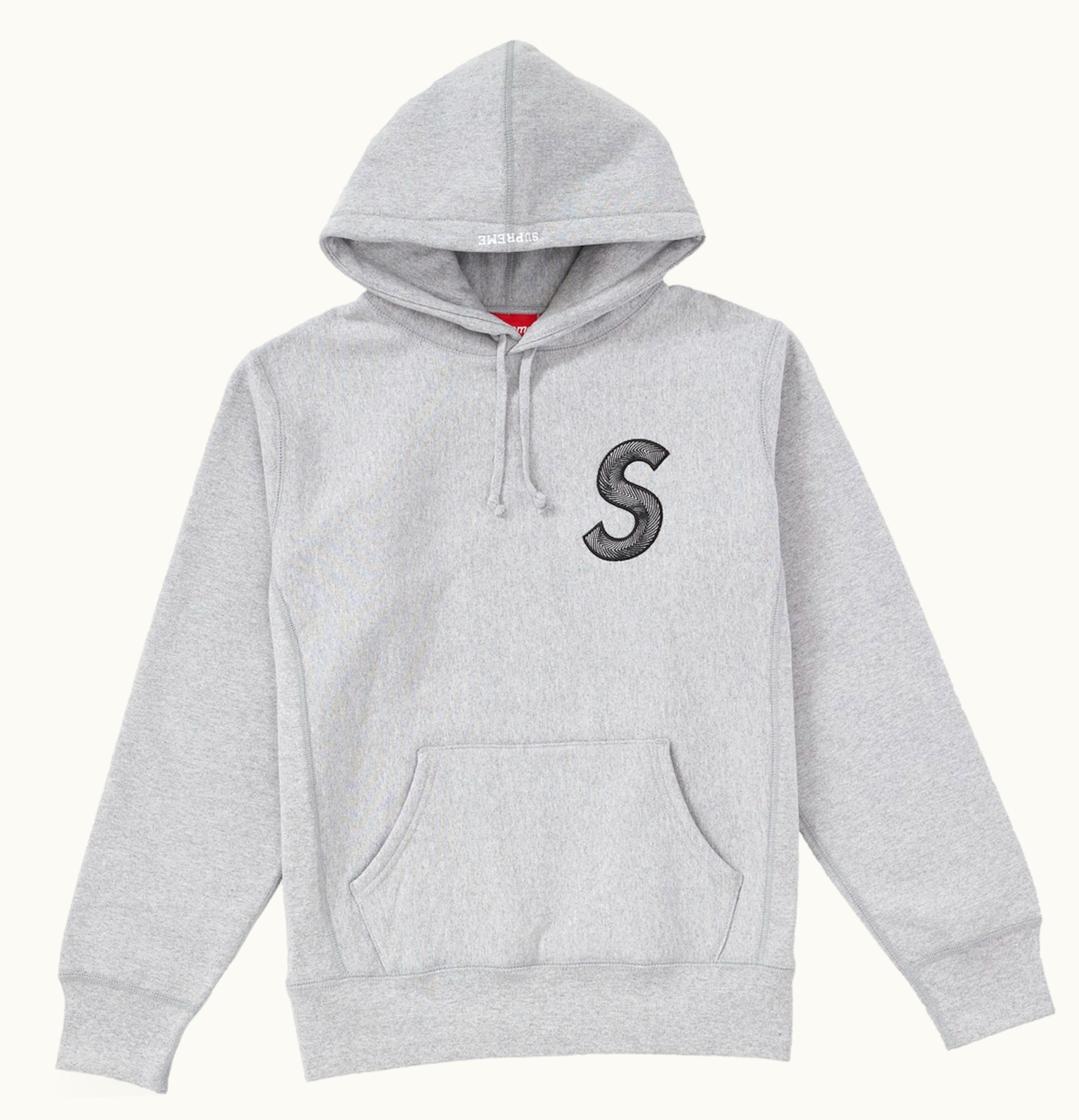Supreme Supreme S Logo Hooded Sweatshirt Ash Gry