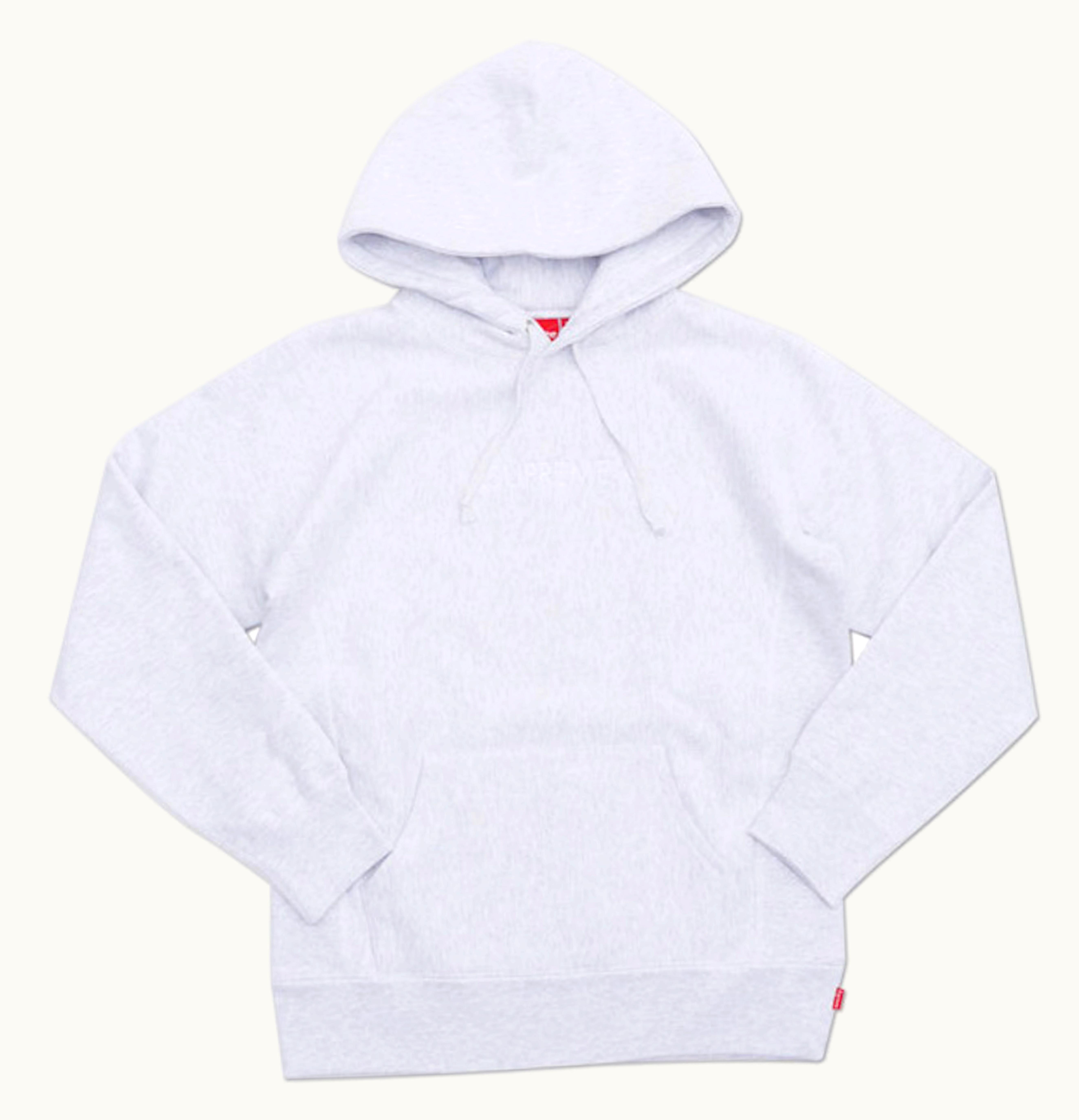 Supreme Supreme Tonal Embroidered Hoodie Ash Grey