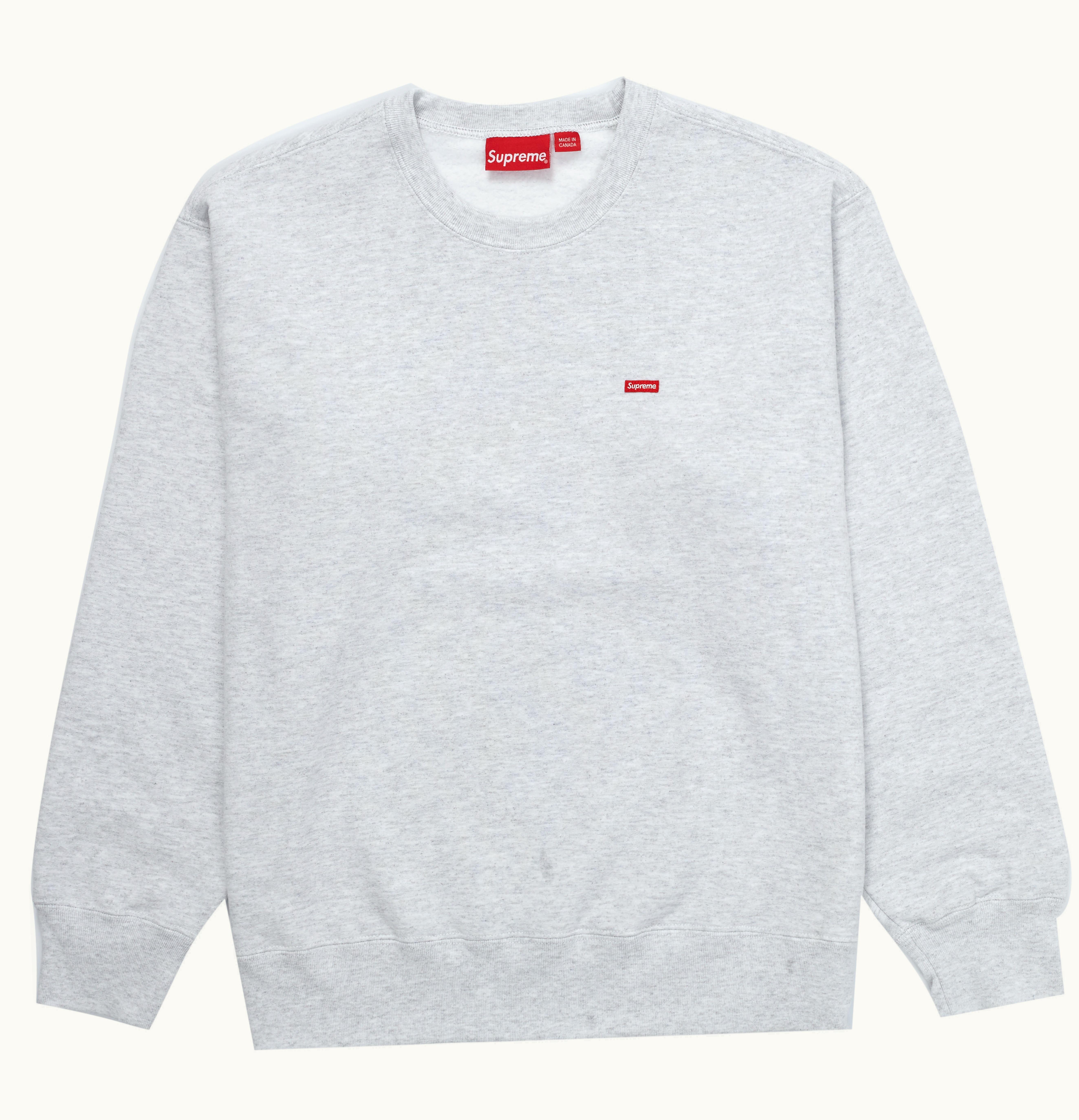 Supreme Supreme Small Box Crewneck Ash Grey FW21