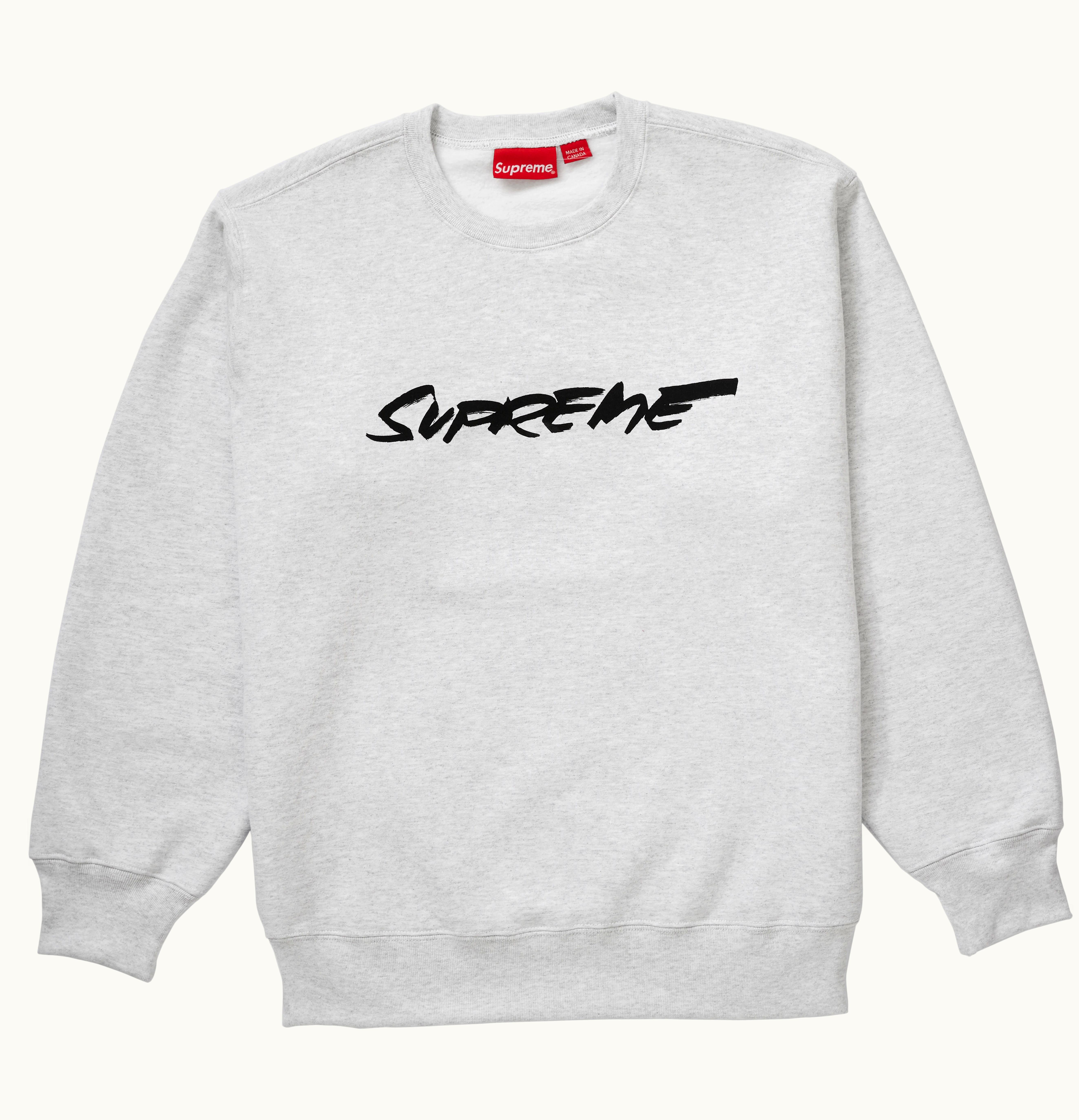 Supreme Supreme Futura Logo Crewneck Ash Grey