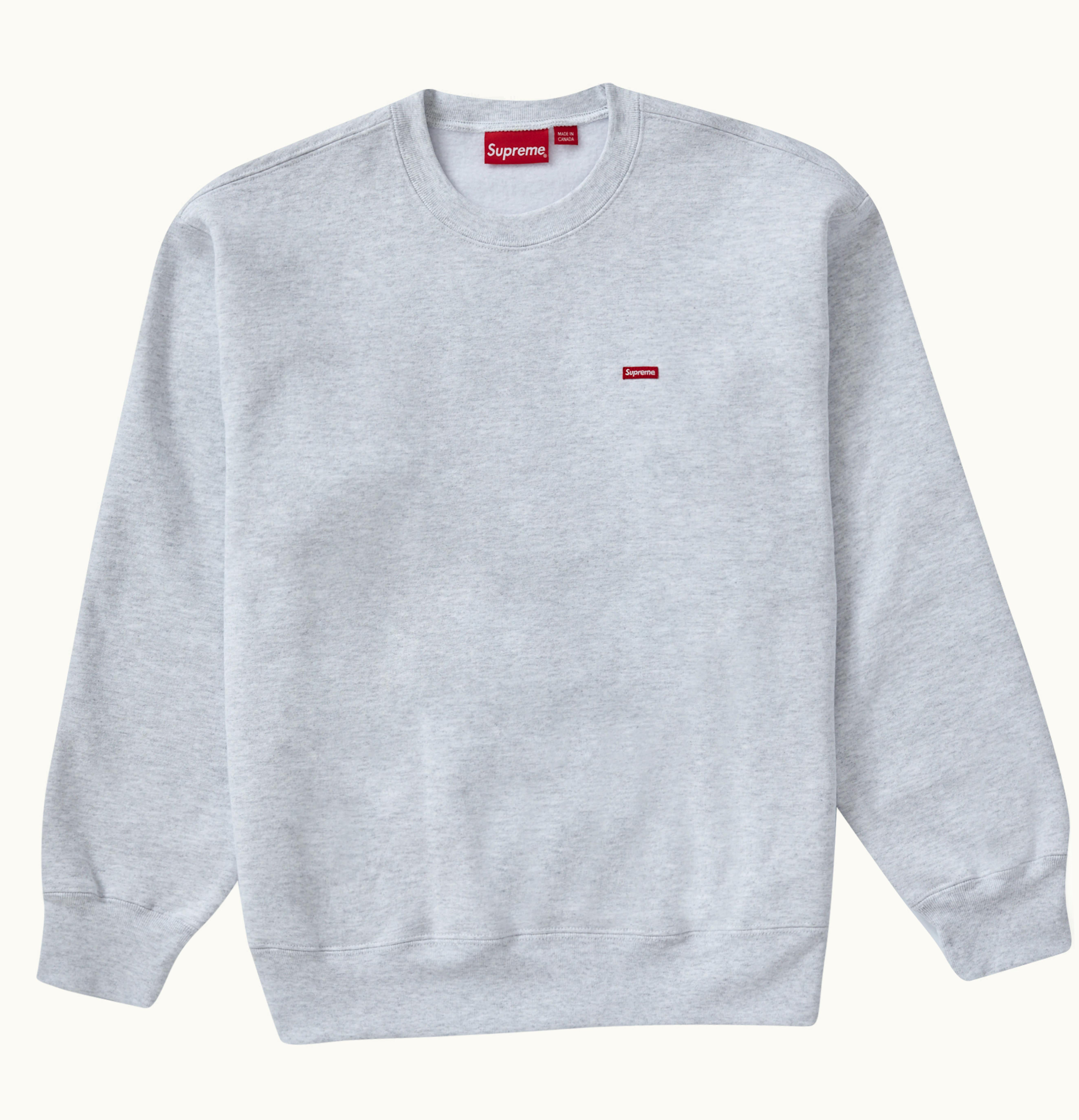 Supreme Supreme Small Box Crewneck FW22 Ash Grey