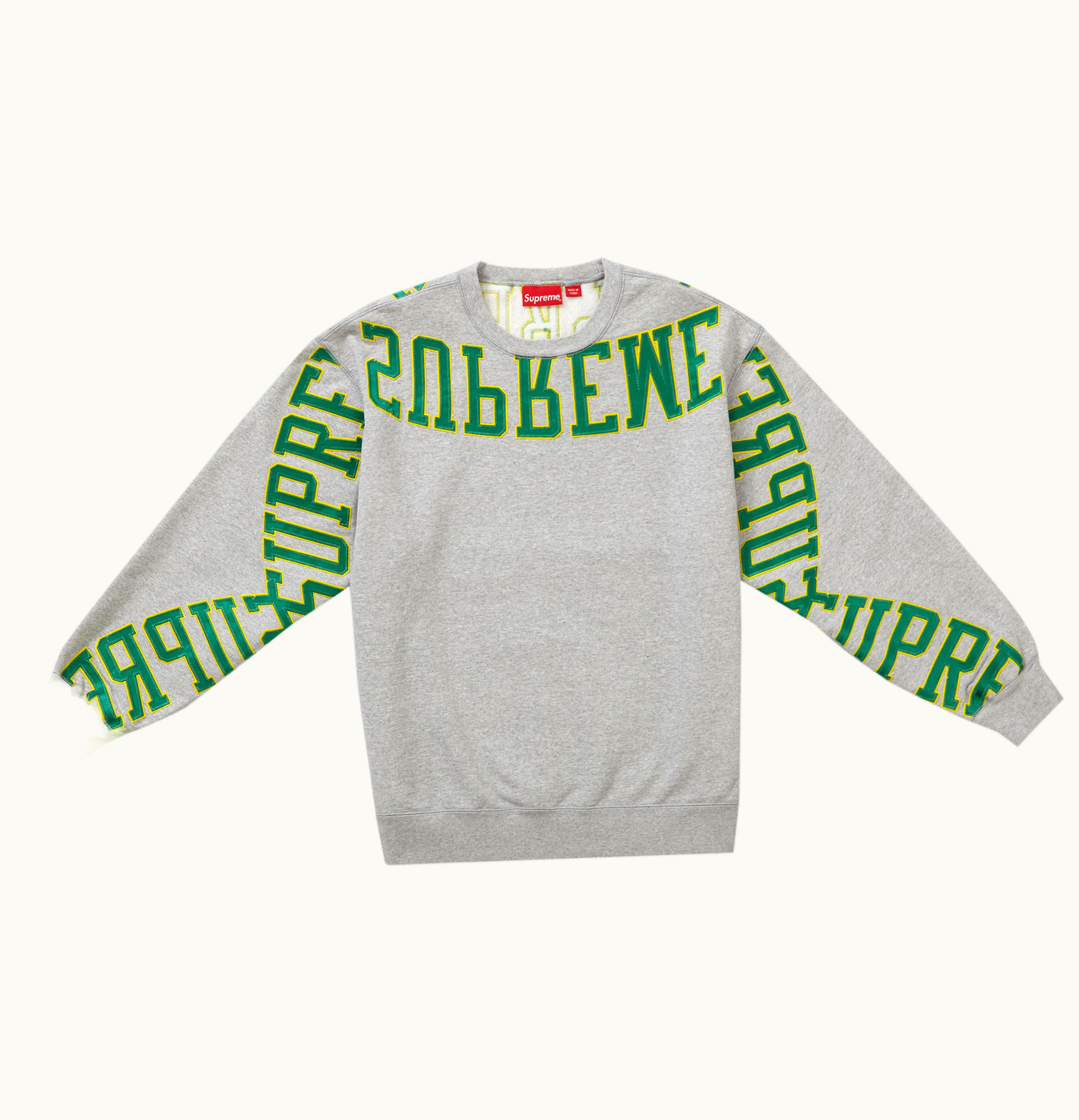 Supreme Supreme Multi Arc Crewneck Heather Grey