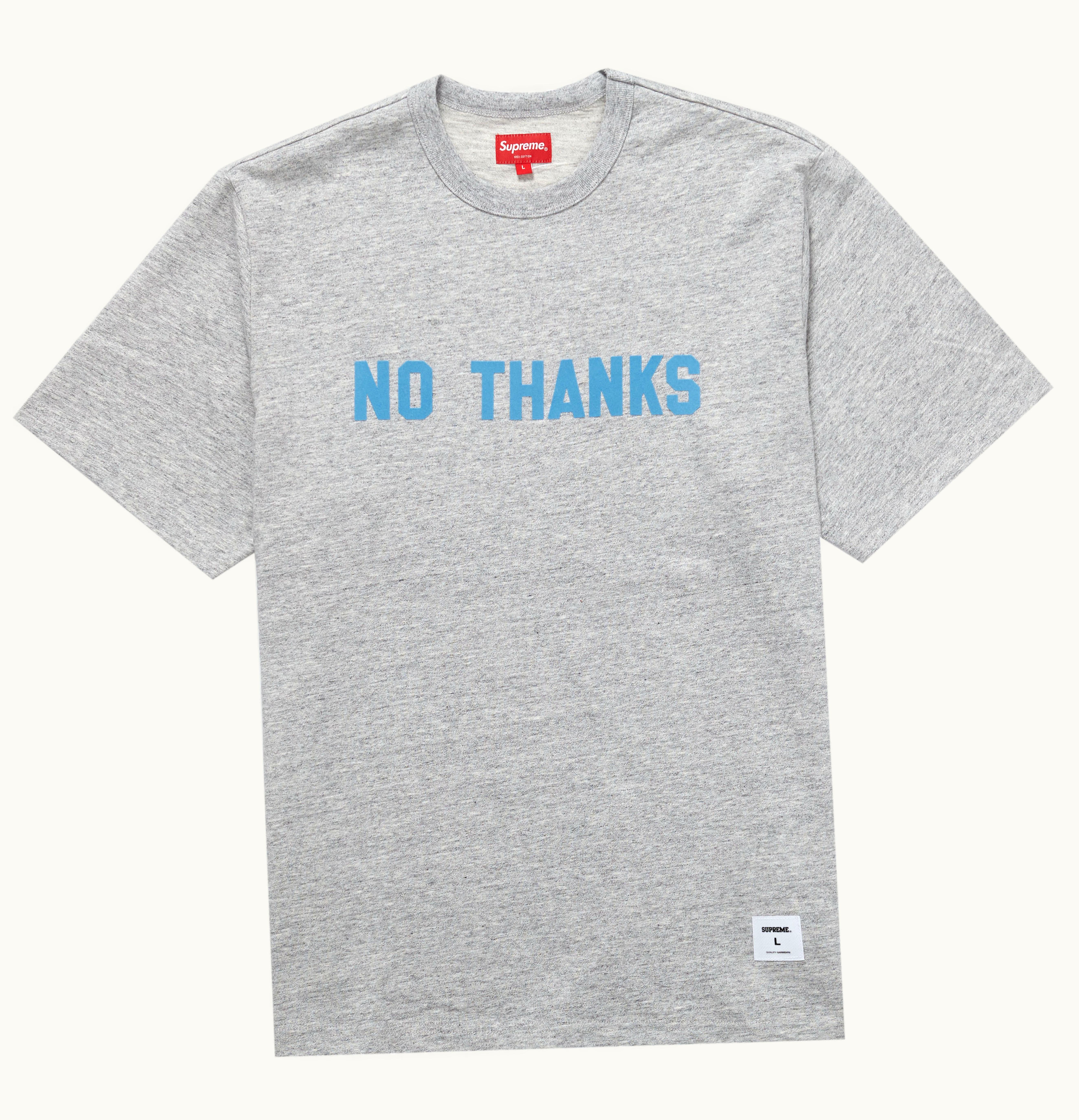 Supreme Supreme No Thanks S S Top Heather Grey