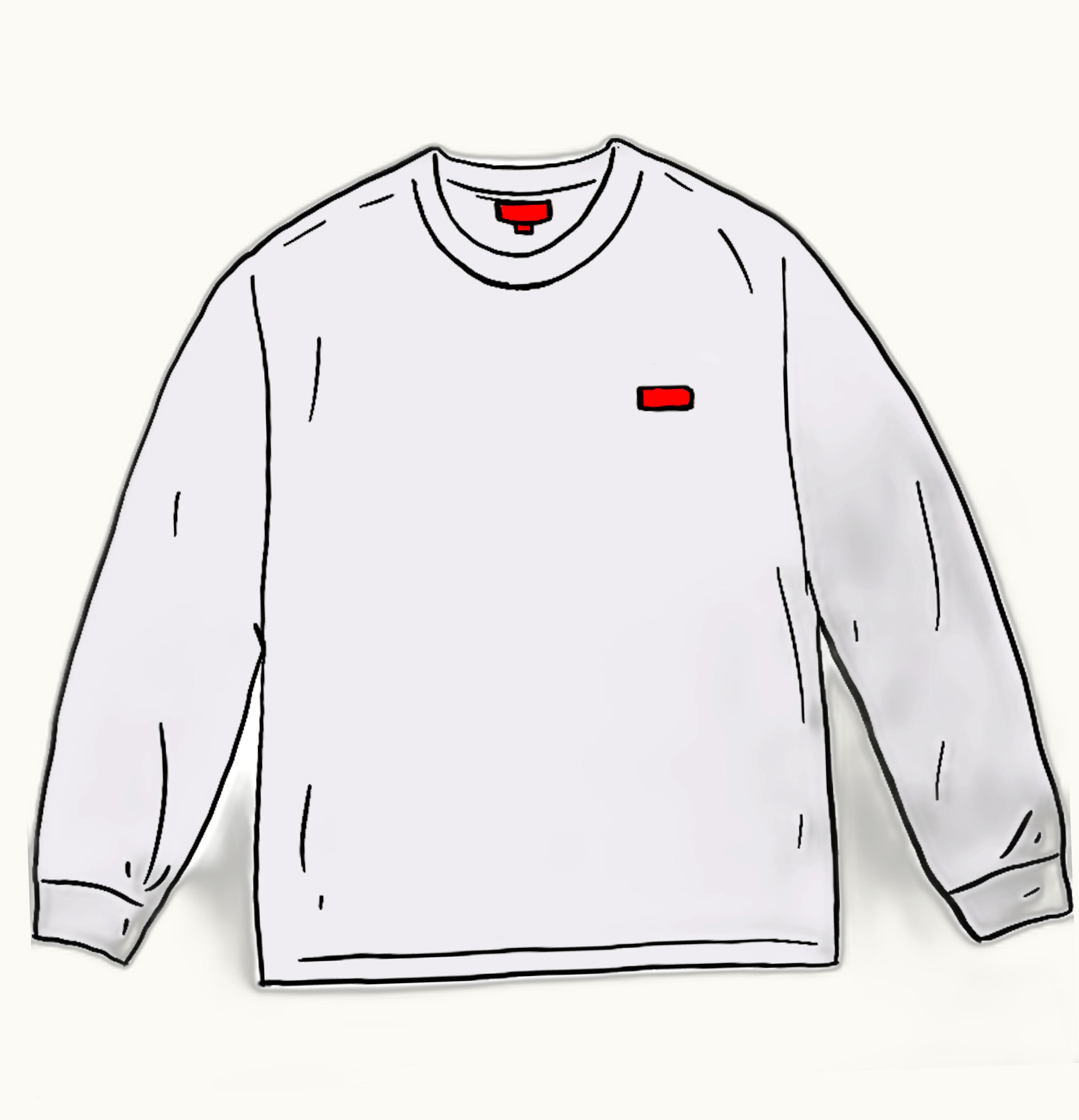 Supreme Supreme Small Box L S Tee SS21 Ash Grey