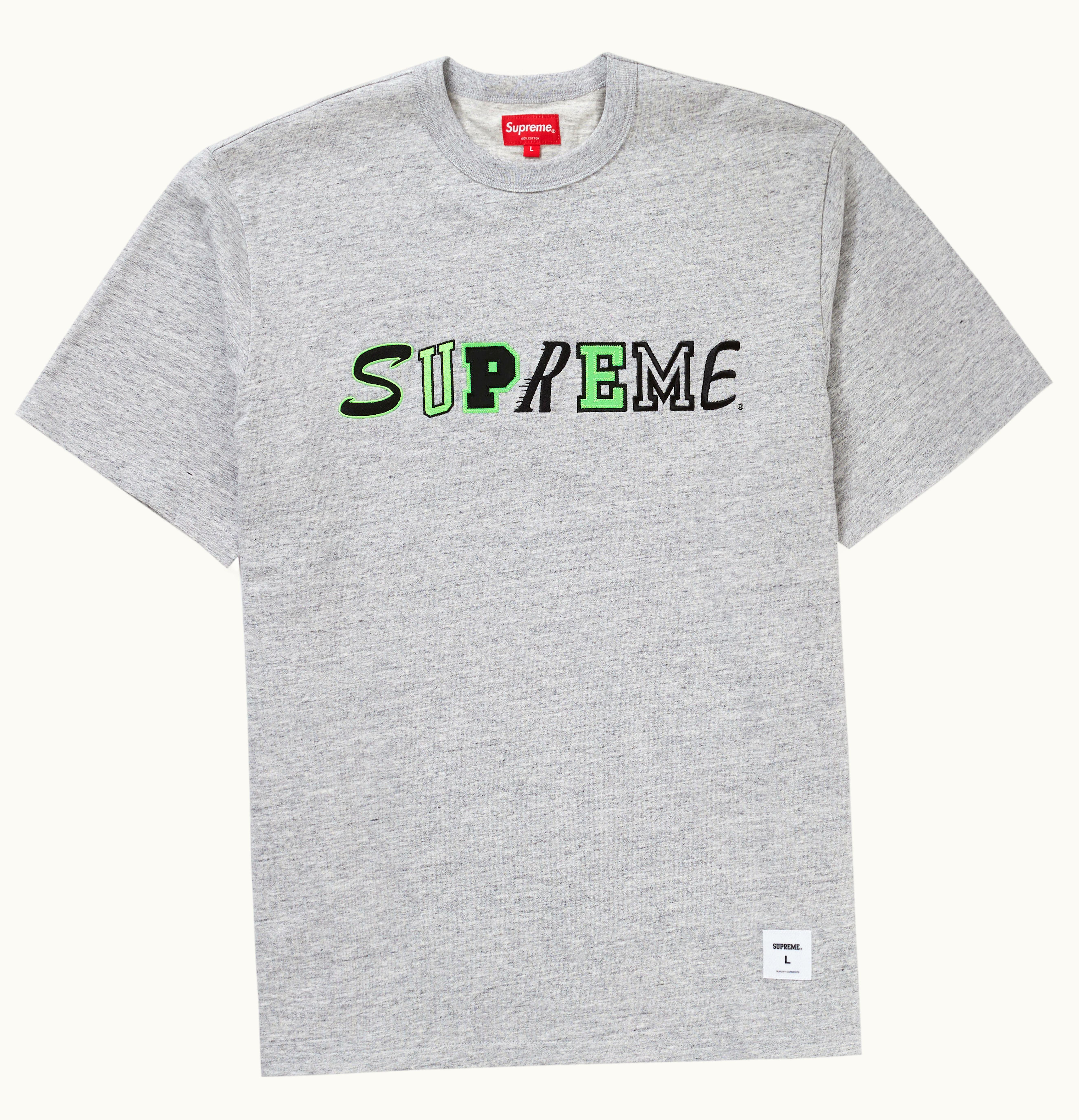 Supreme Supreme Collage Logo S S Top Heather Grey