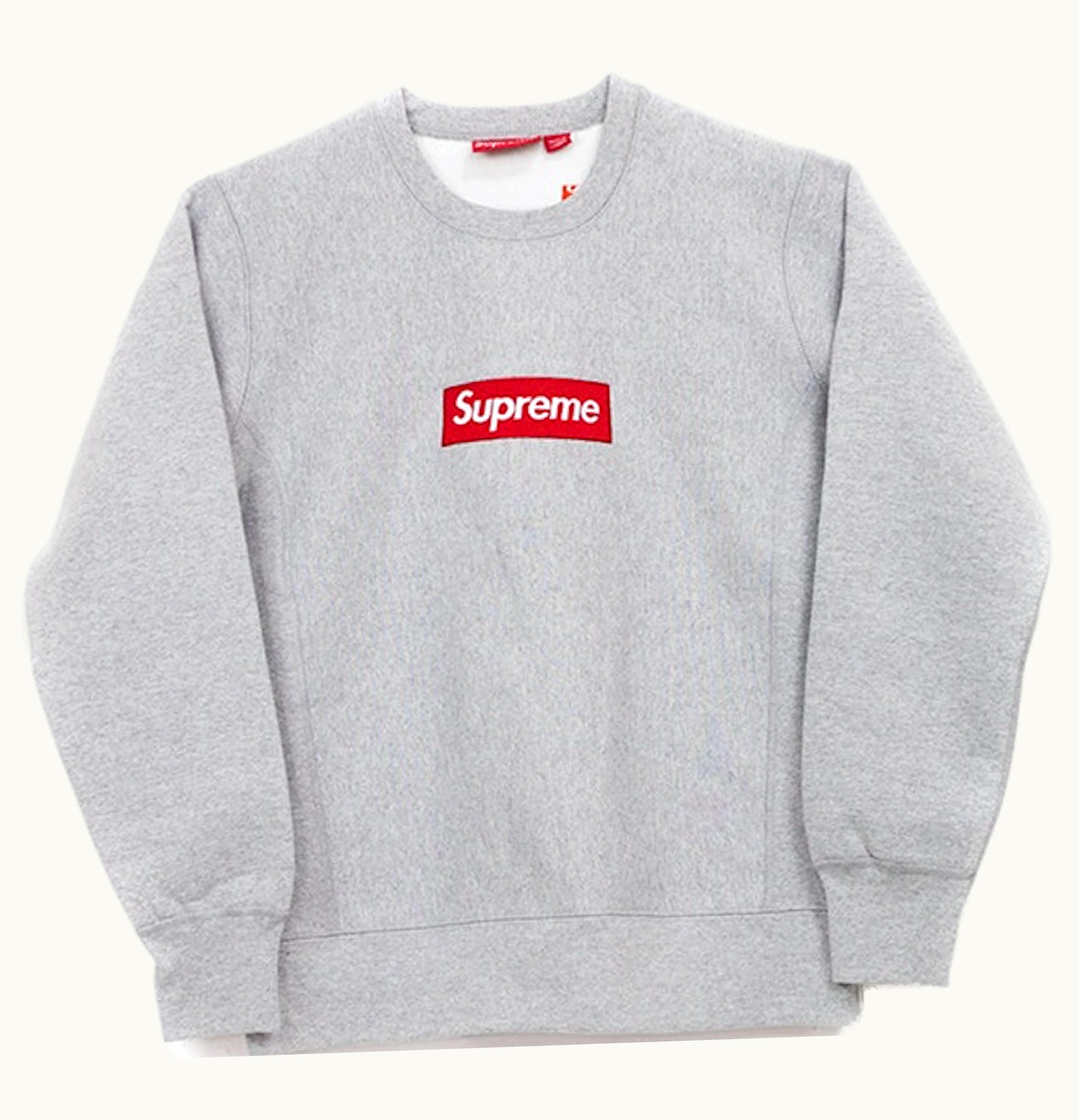 Supreme Supreme Box Logo Crewneck Heather Grey
