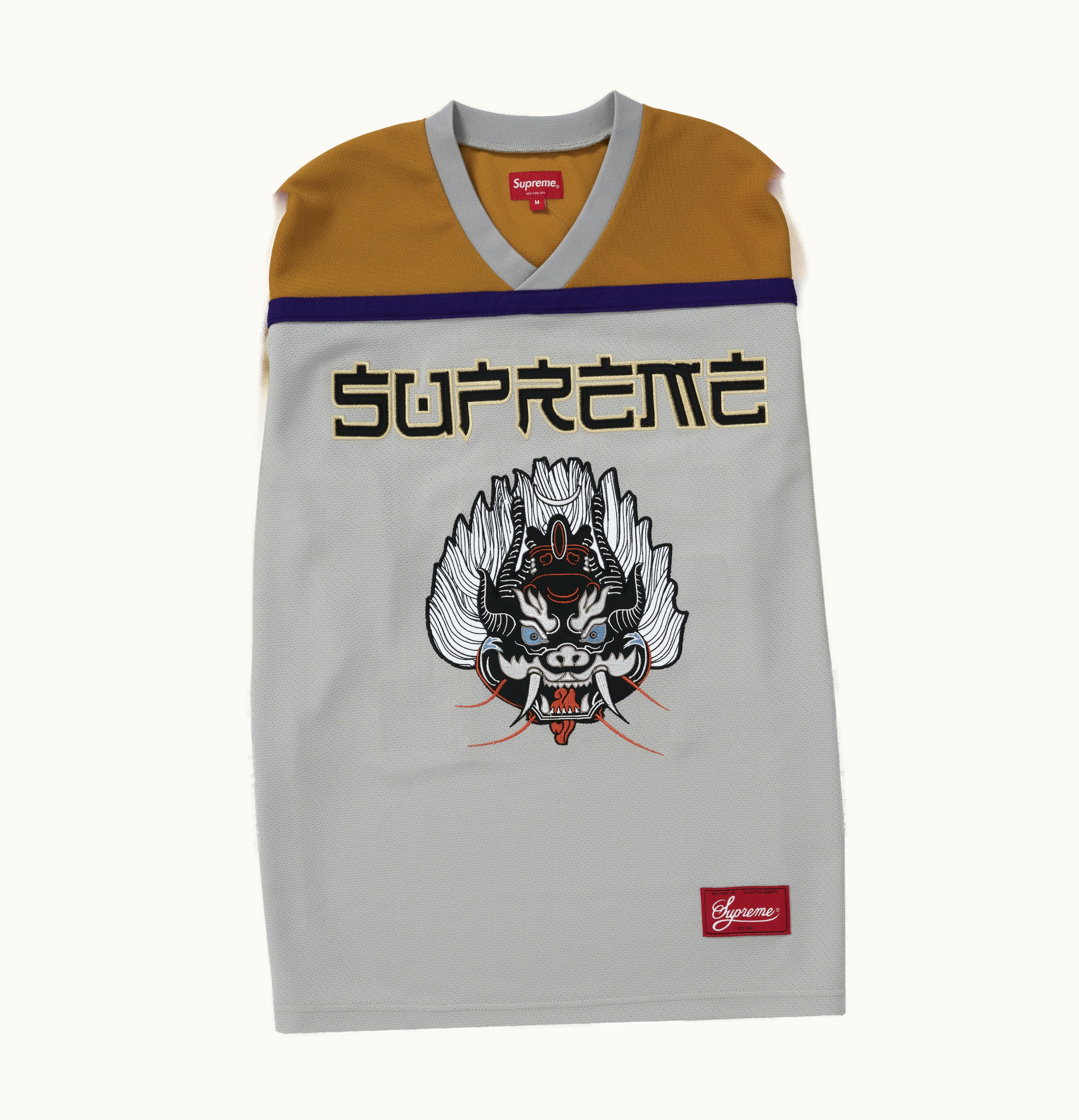 Supreme Supreme Demon Hockey Jersey Grey