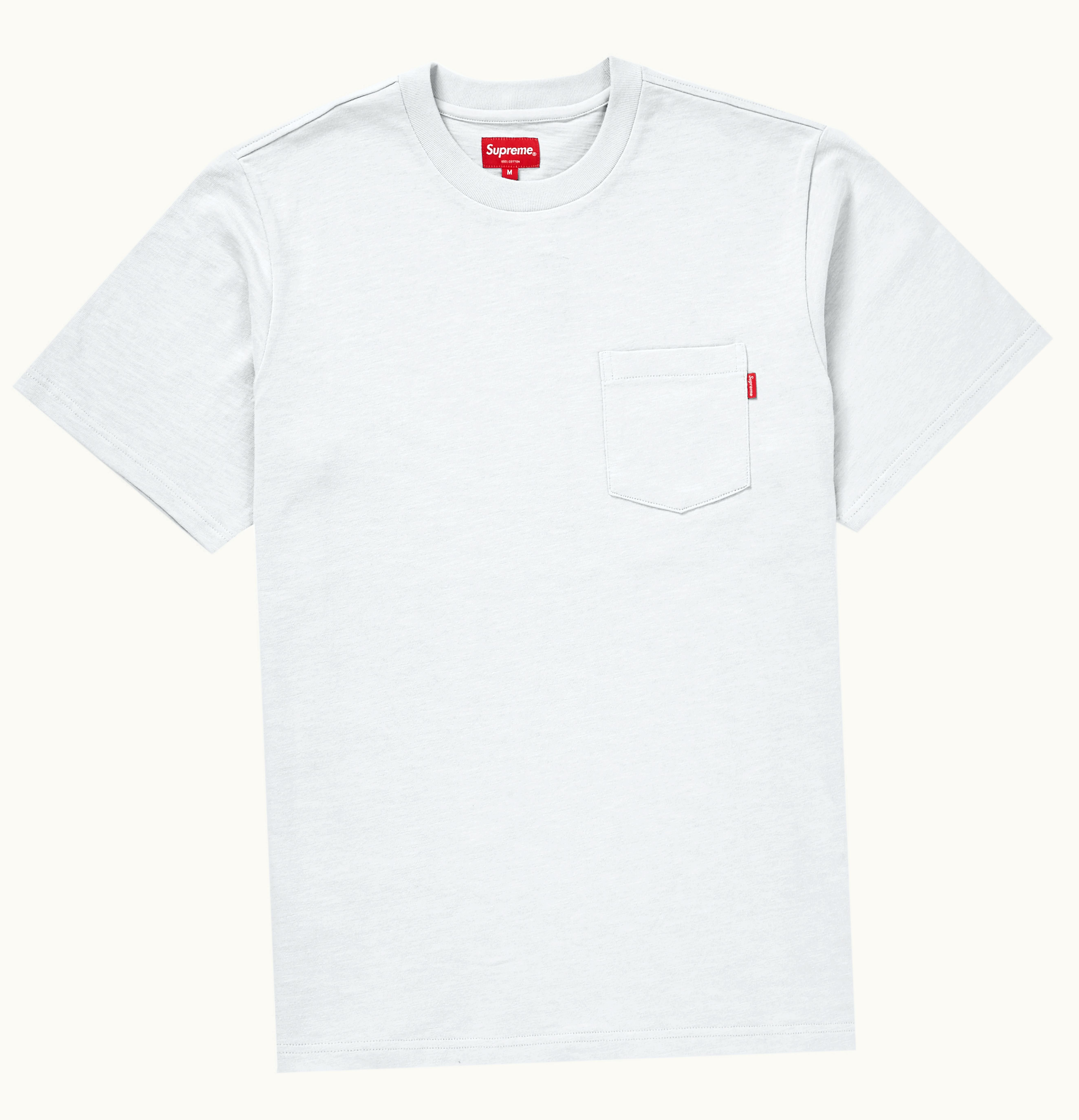 Supreme Supreme S S Pocket Tee Ash Grey