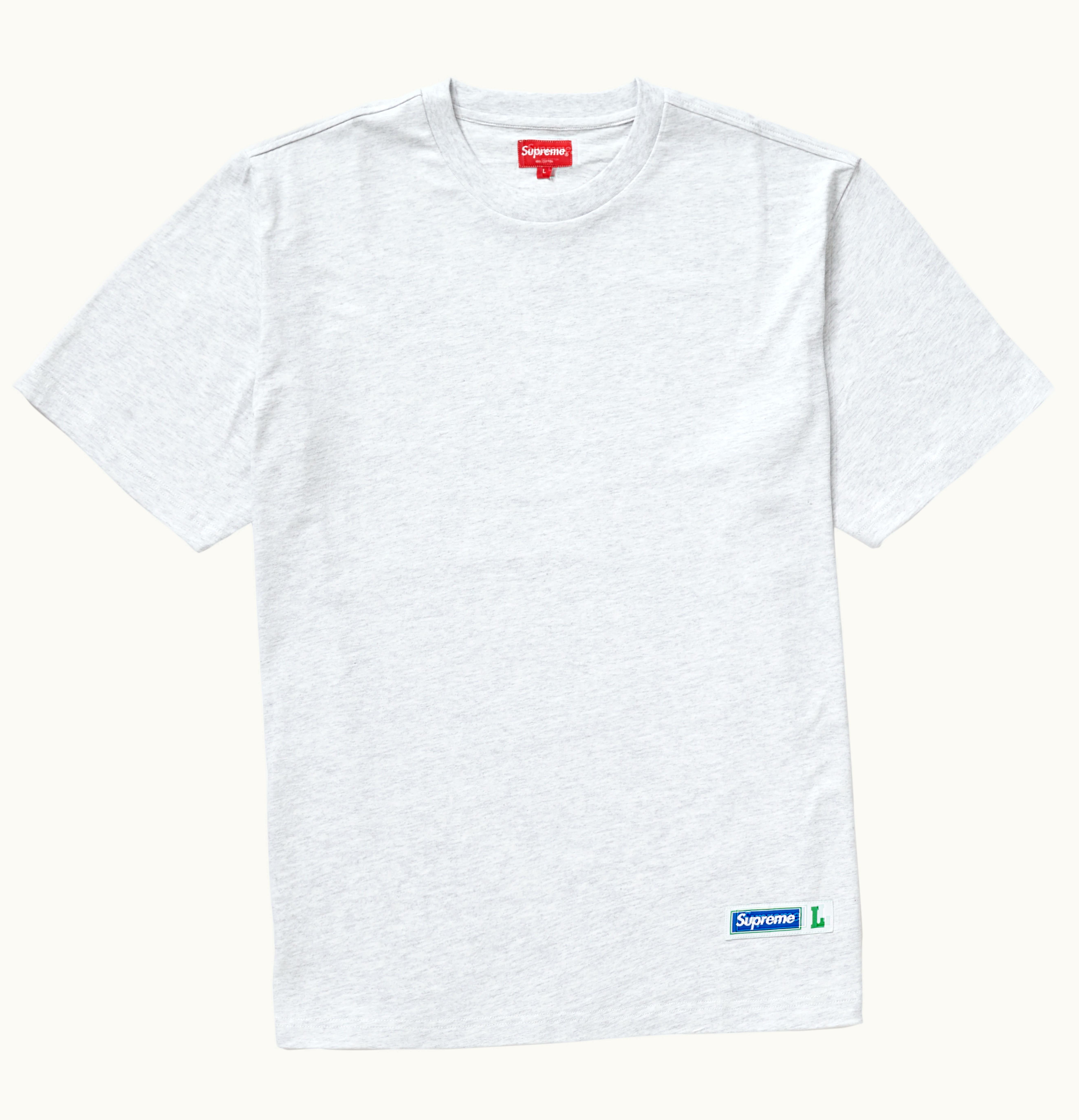 Supreme Supreme Athletic Label Tee Ash Grey