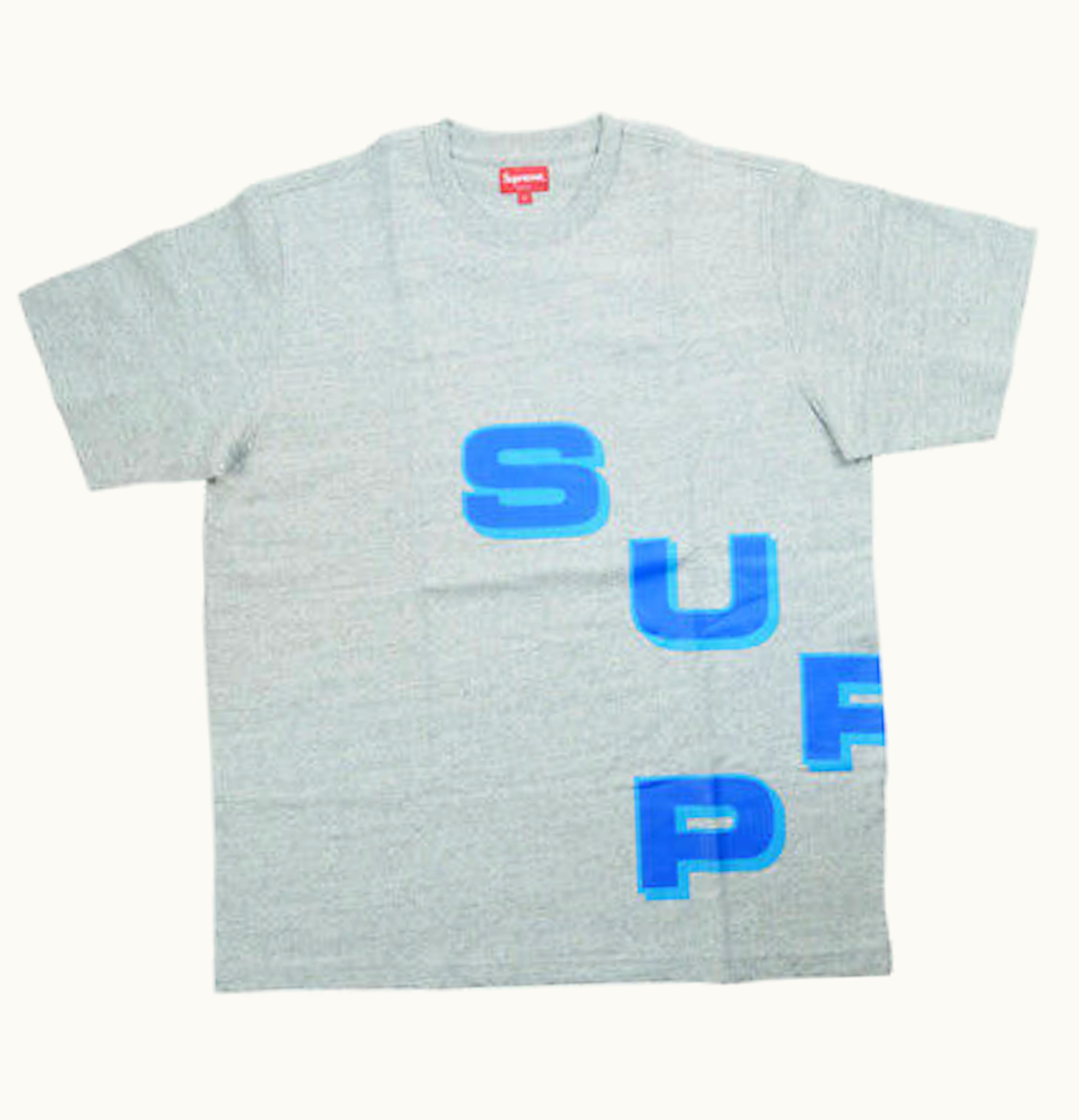 Supreme Supreme Stagger Tee Heather Grey