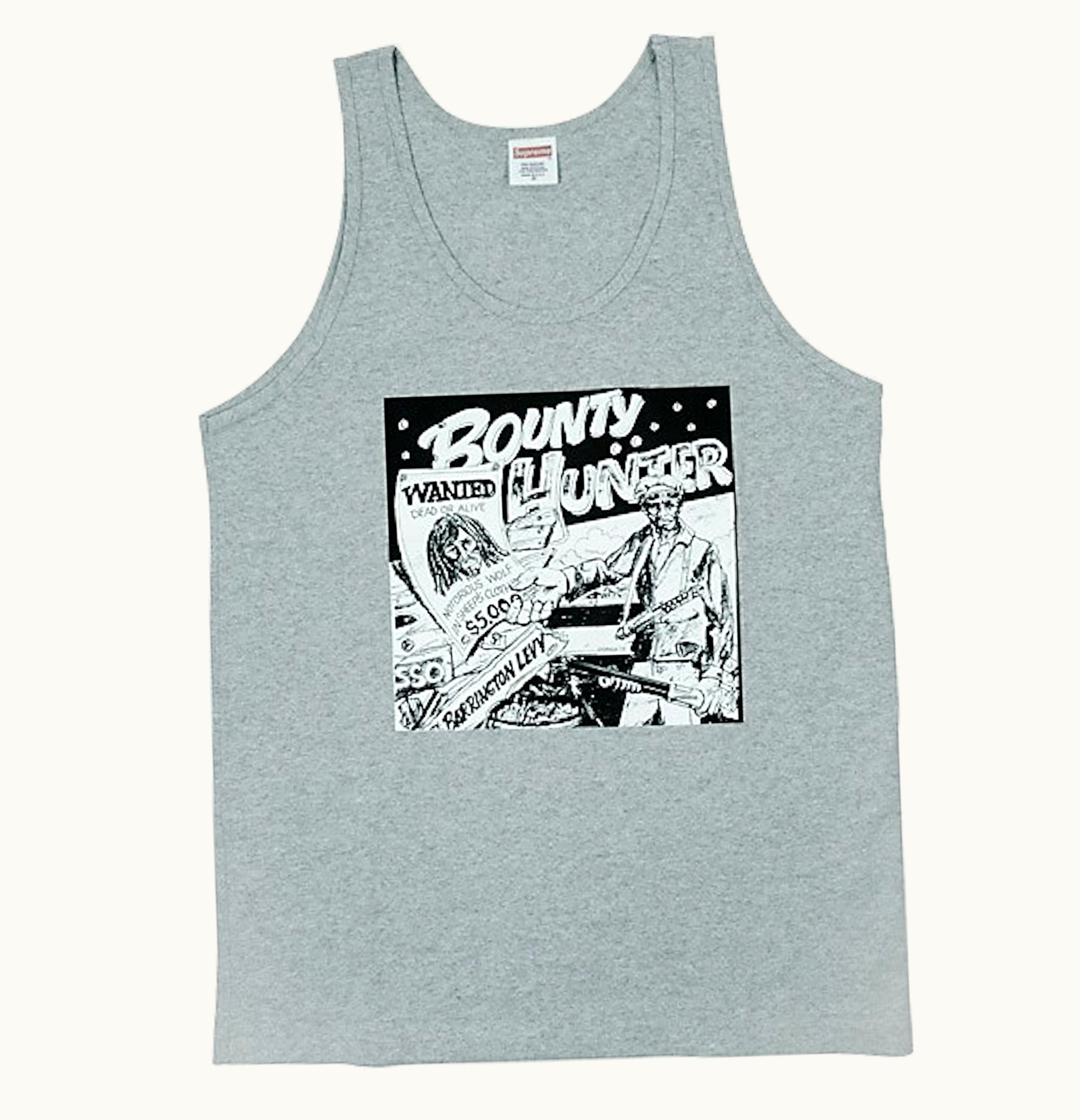 Supreme Supreme Barrington Levy Jah Life Bounty Hunter Tank Top Grey