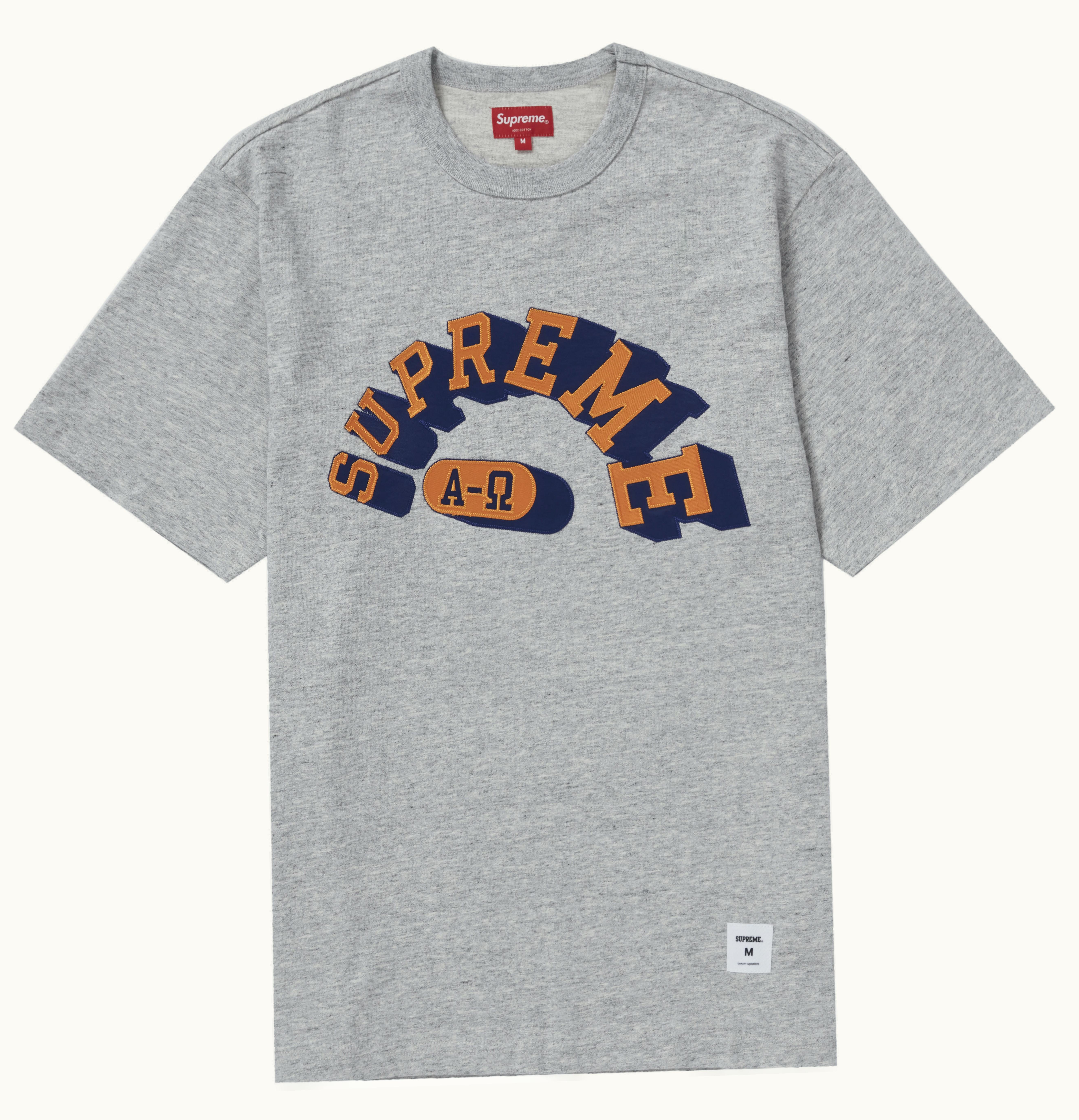 Supreme Supreme Alpha Omega S S Top Heather Grey