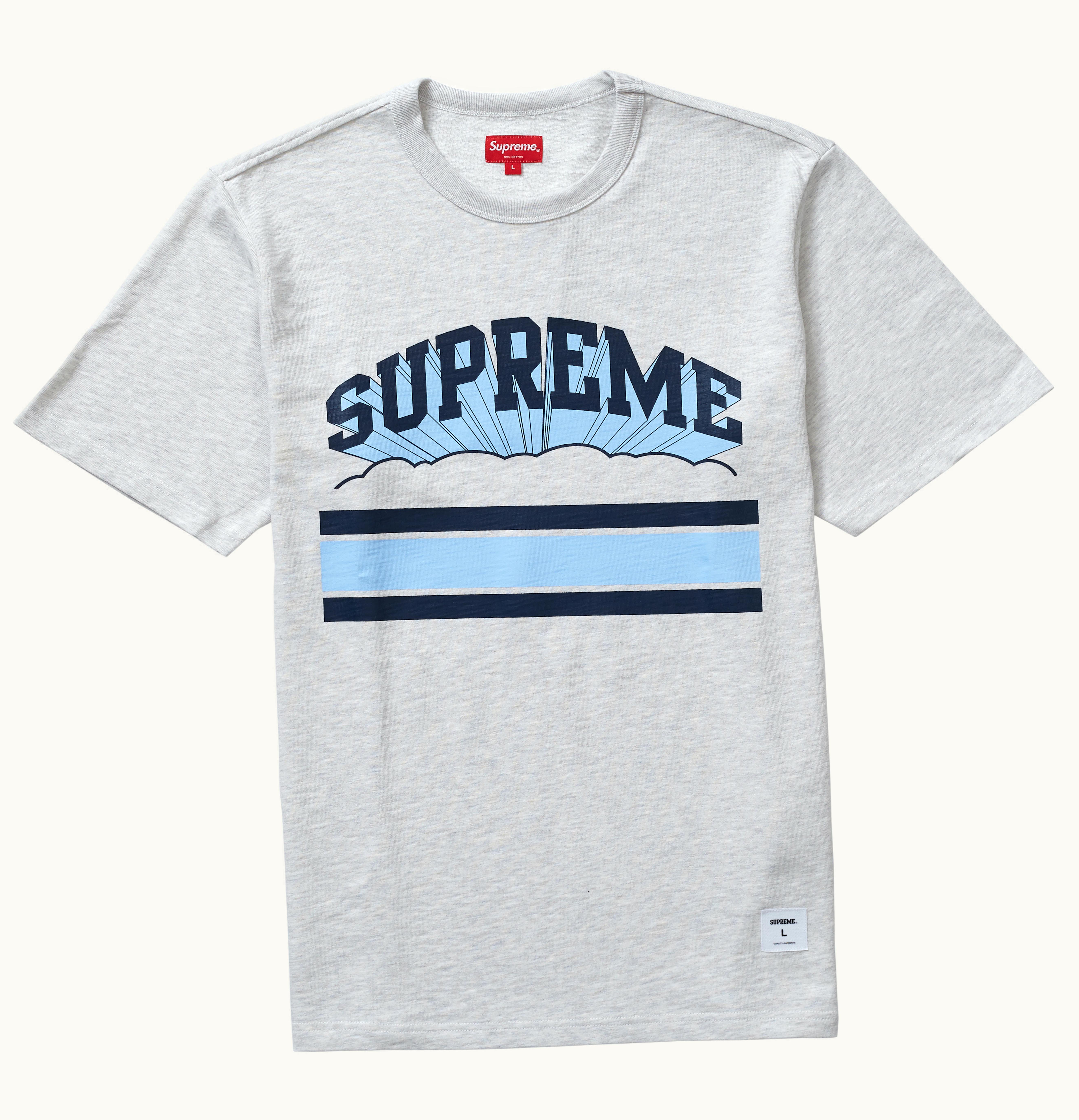 Supreme Supreme Cloud Arc Tee Ash Grey
