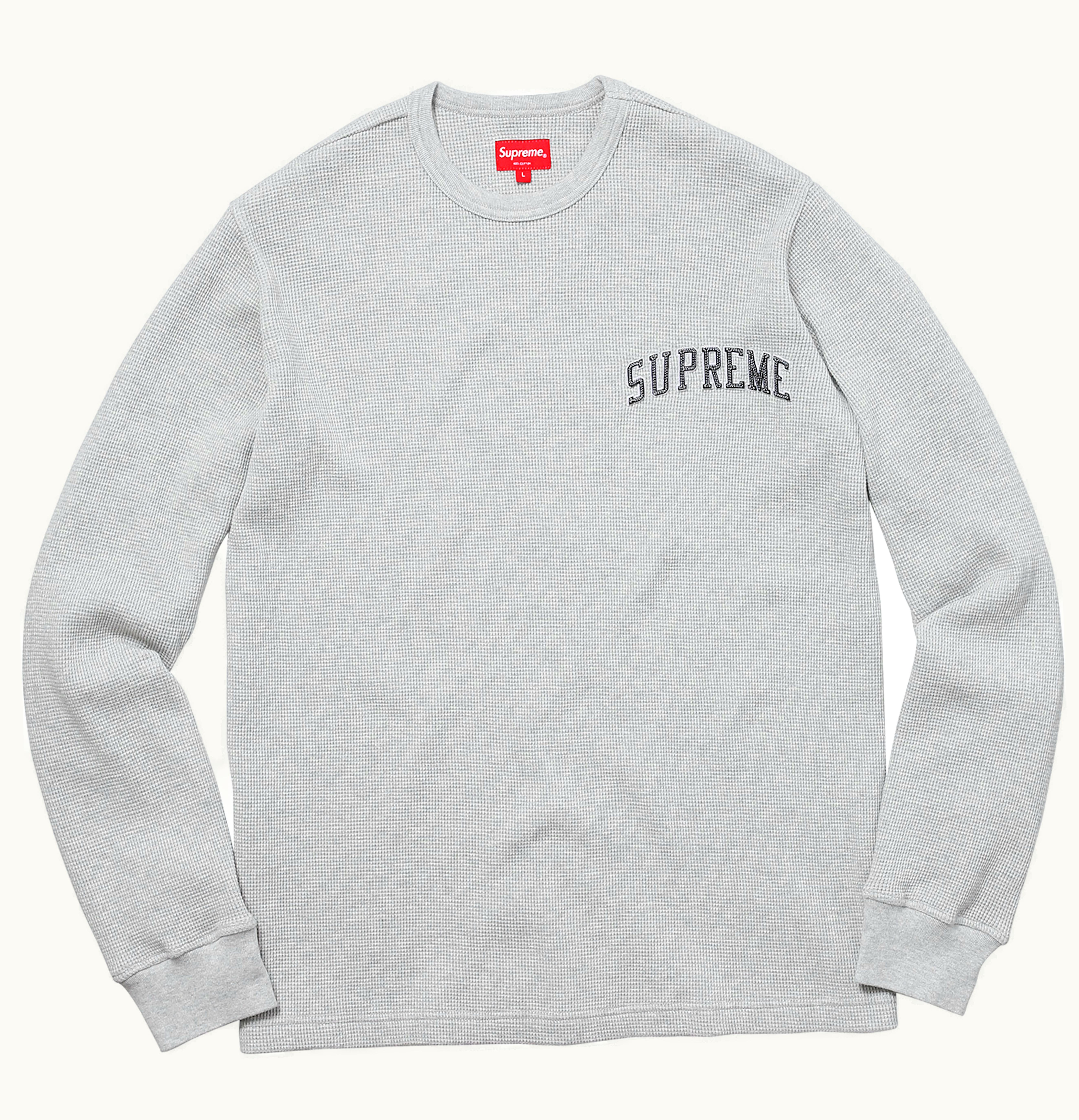 Supreme Supreme Arc Logo LS Thermal Heather Grey