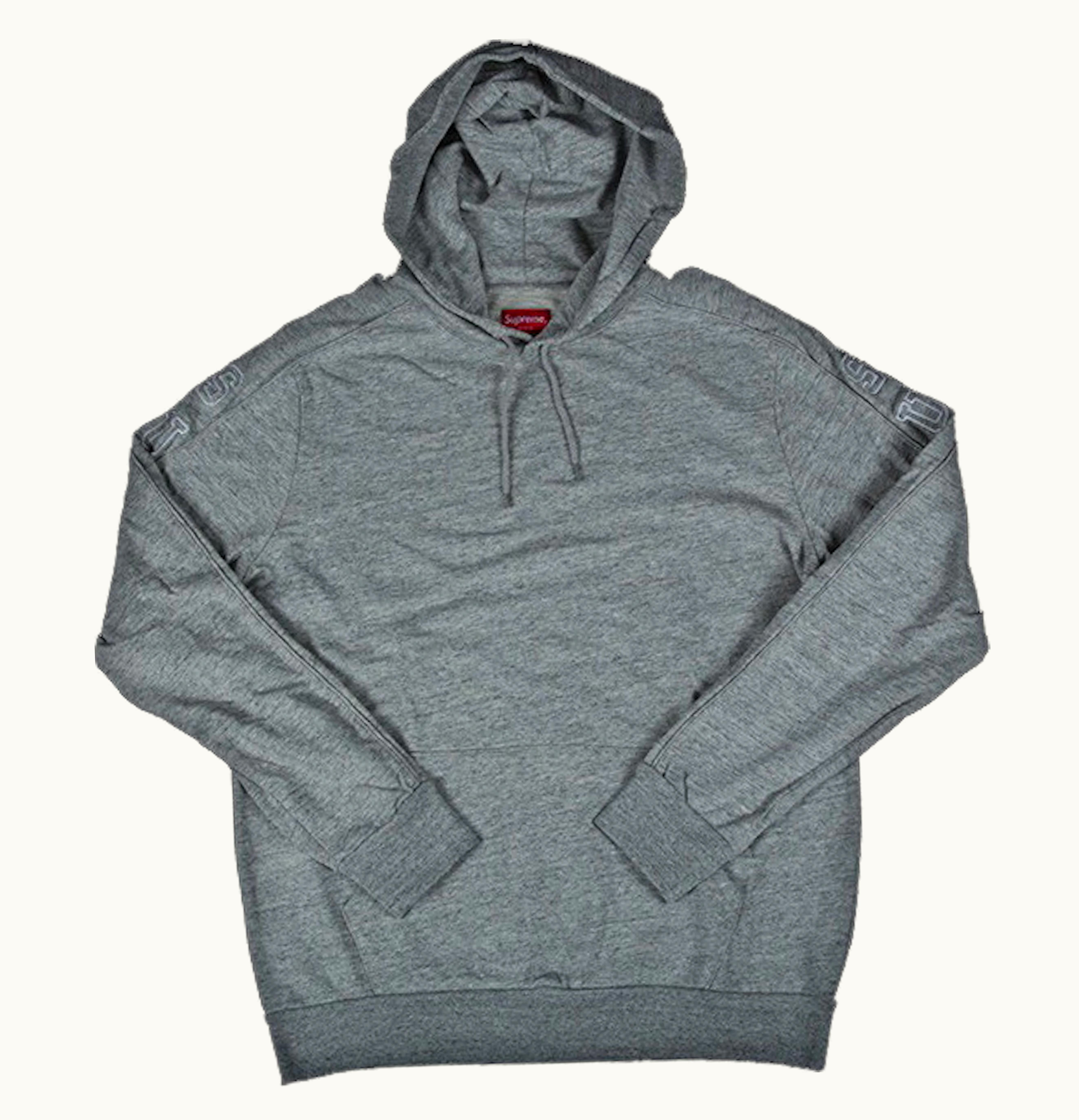 Supreme Supreme Hooded Sleeve Stripe Top Grey