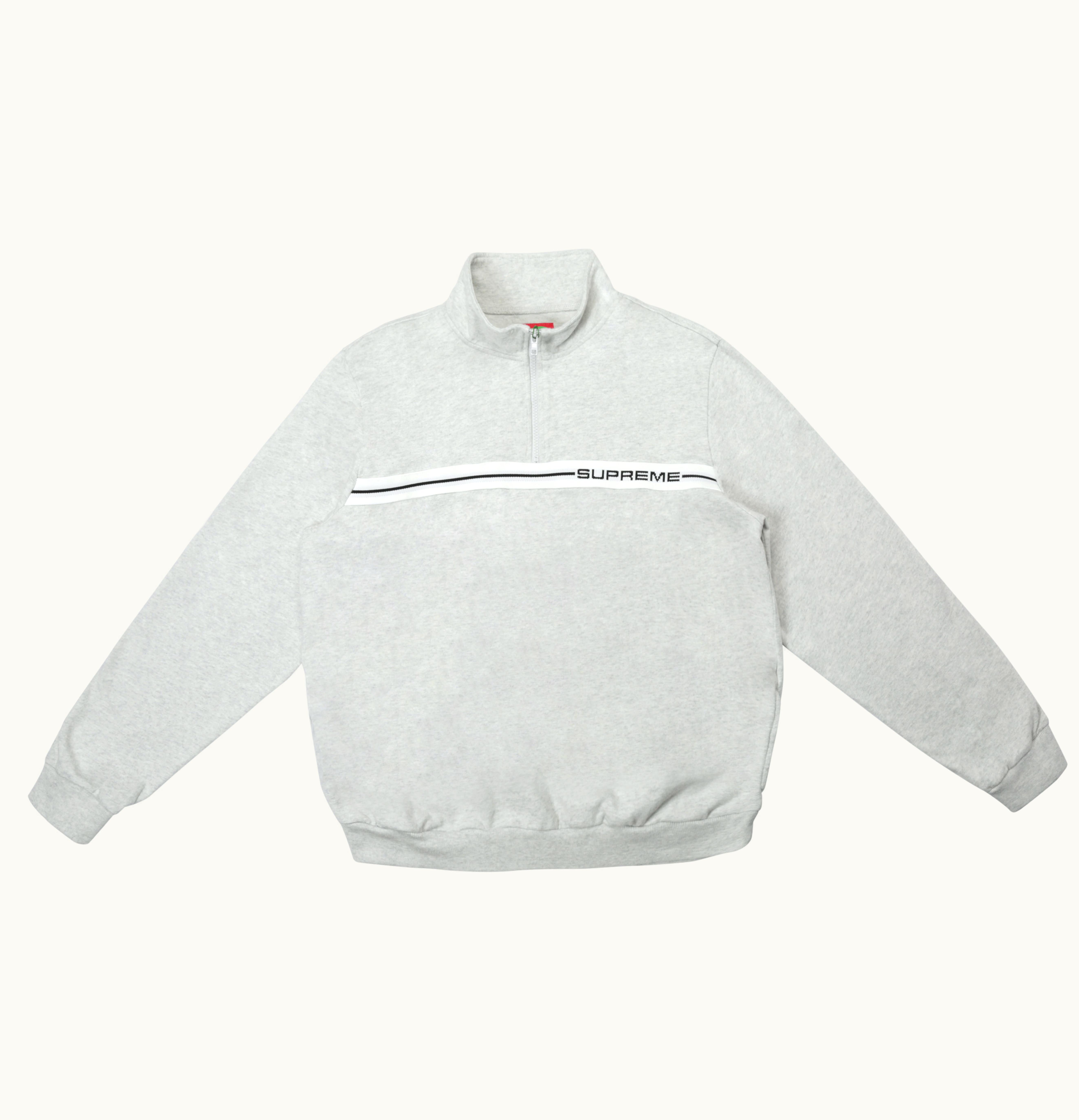 Supreme Supreme Half Zip Warm Up Ash Grey
