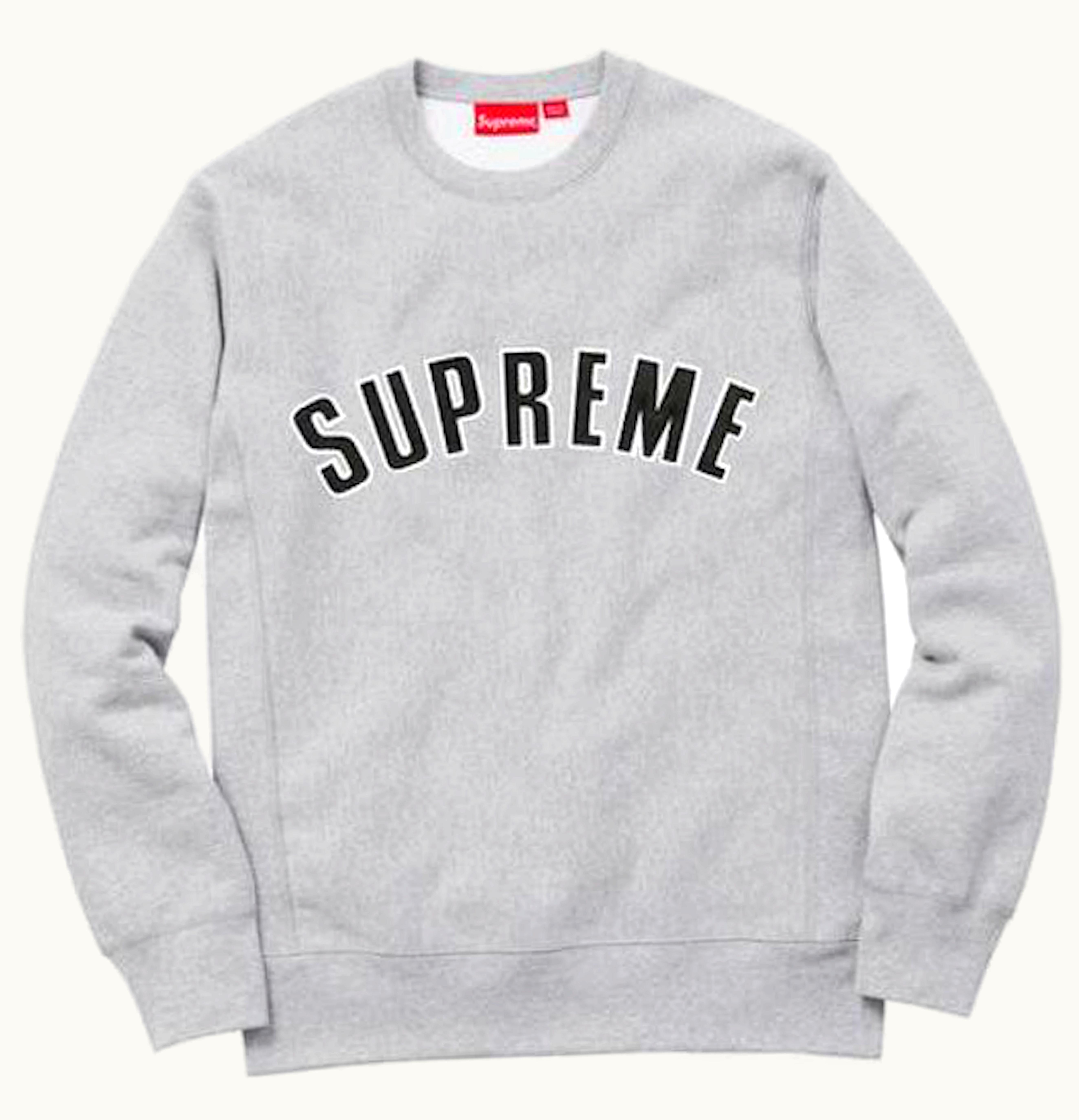 Supreme Supreme Arc Logo Crewneck Heather Grey