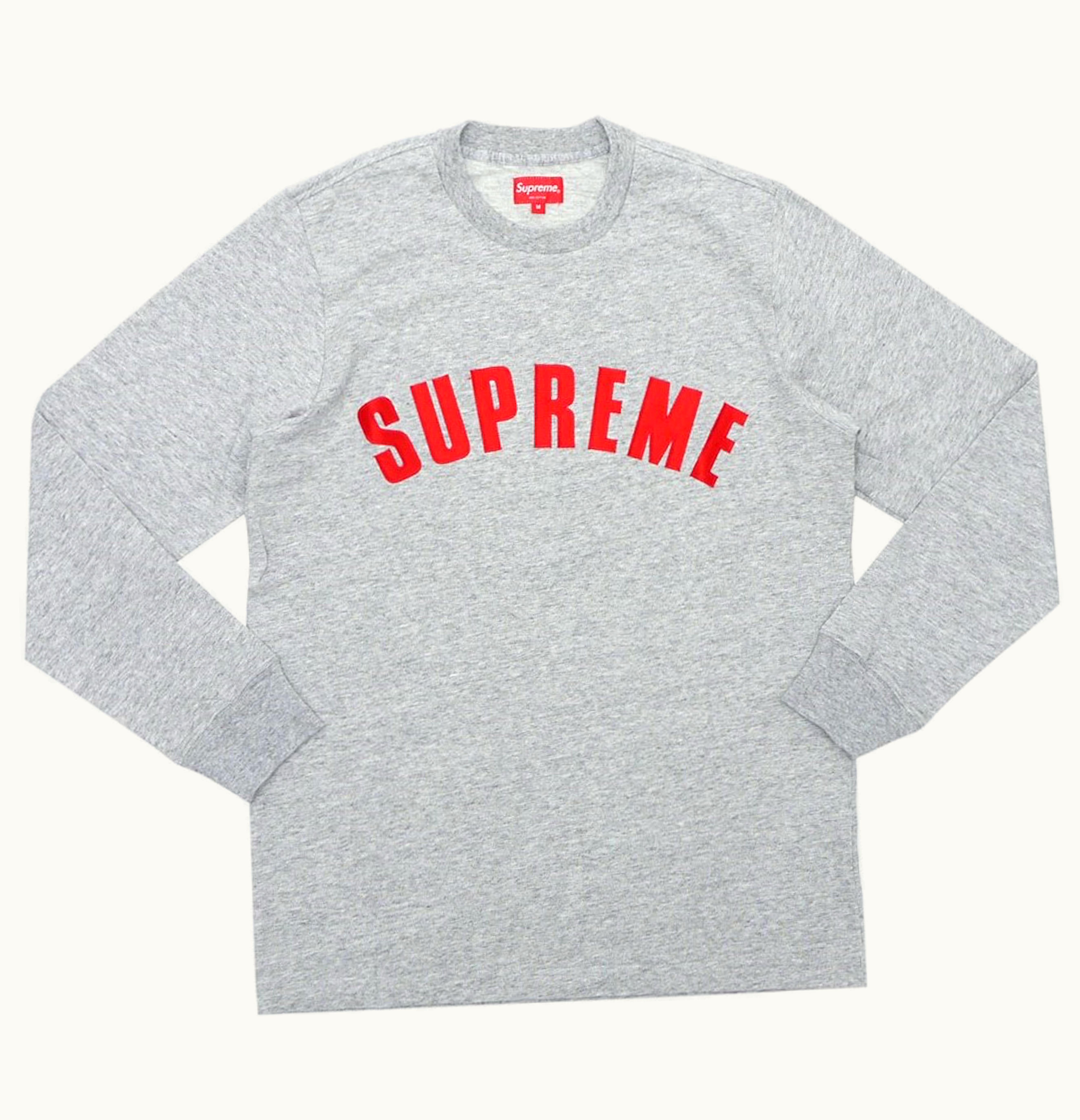 Supreme Supreme Arc Logo LS Top Heather Grey