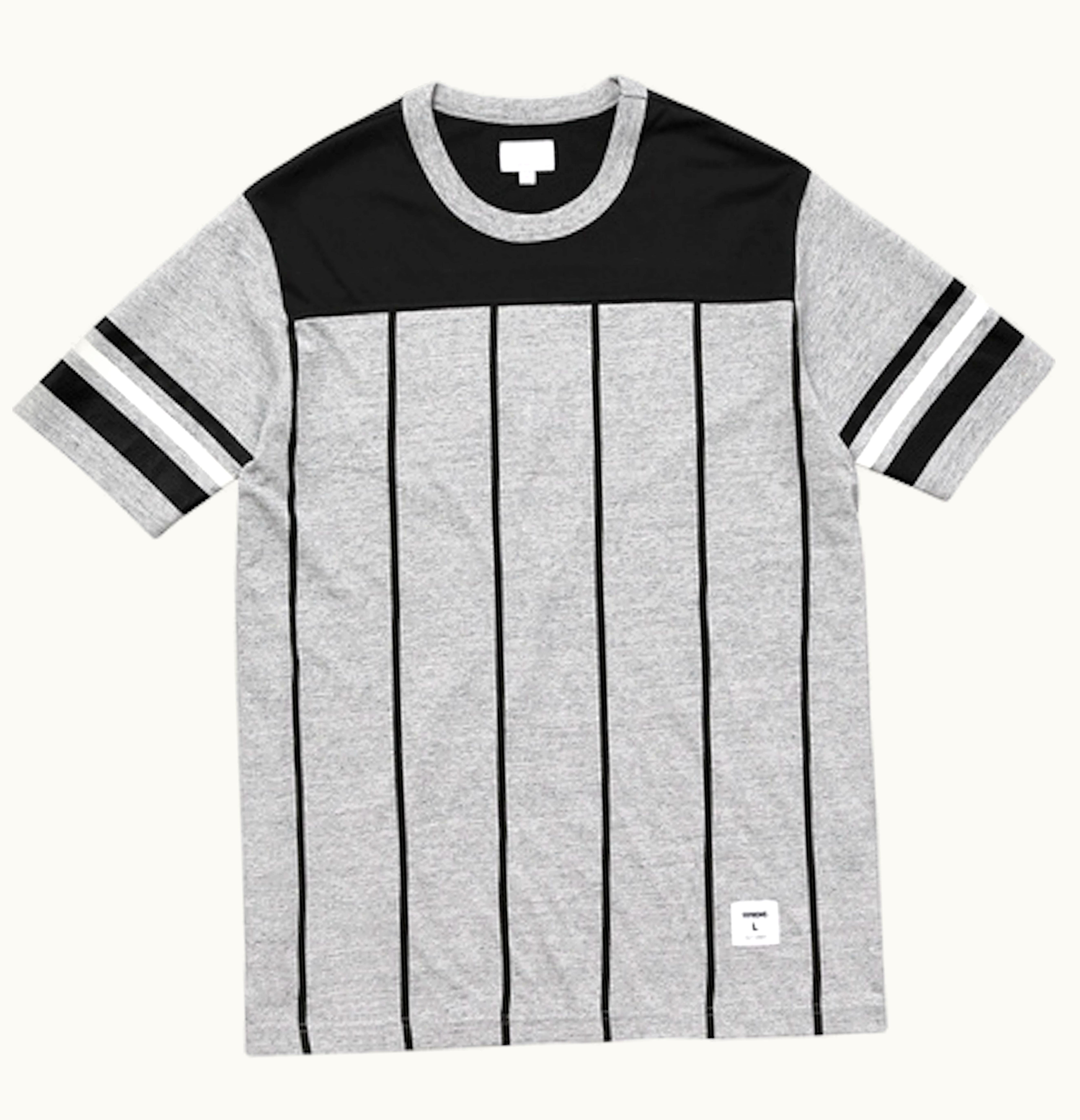 Supreme Supreme Pinstripe SS Football Top Heather Grey