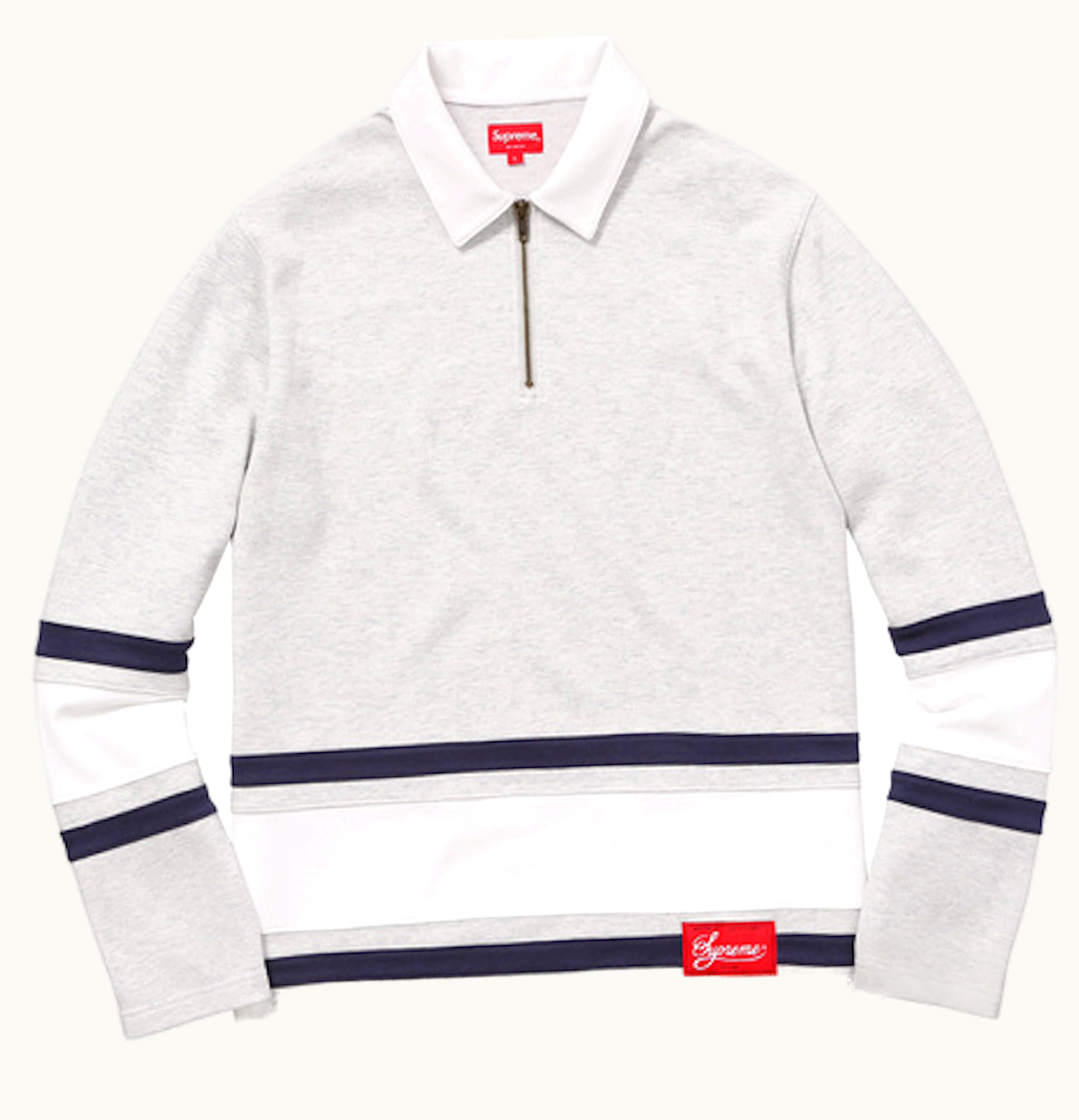 Supreme Supreme Half Zip Rugby Ash Grey
