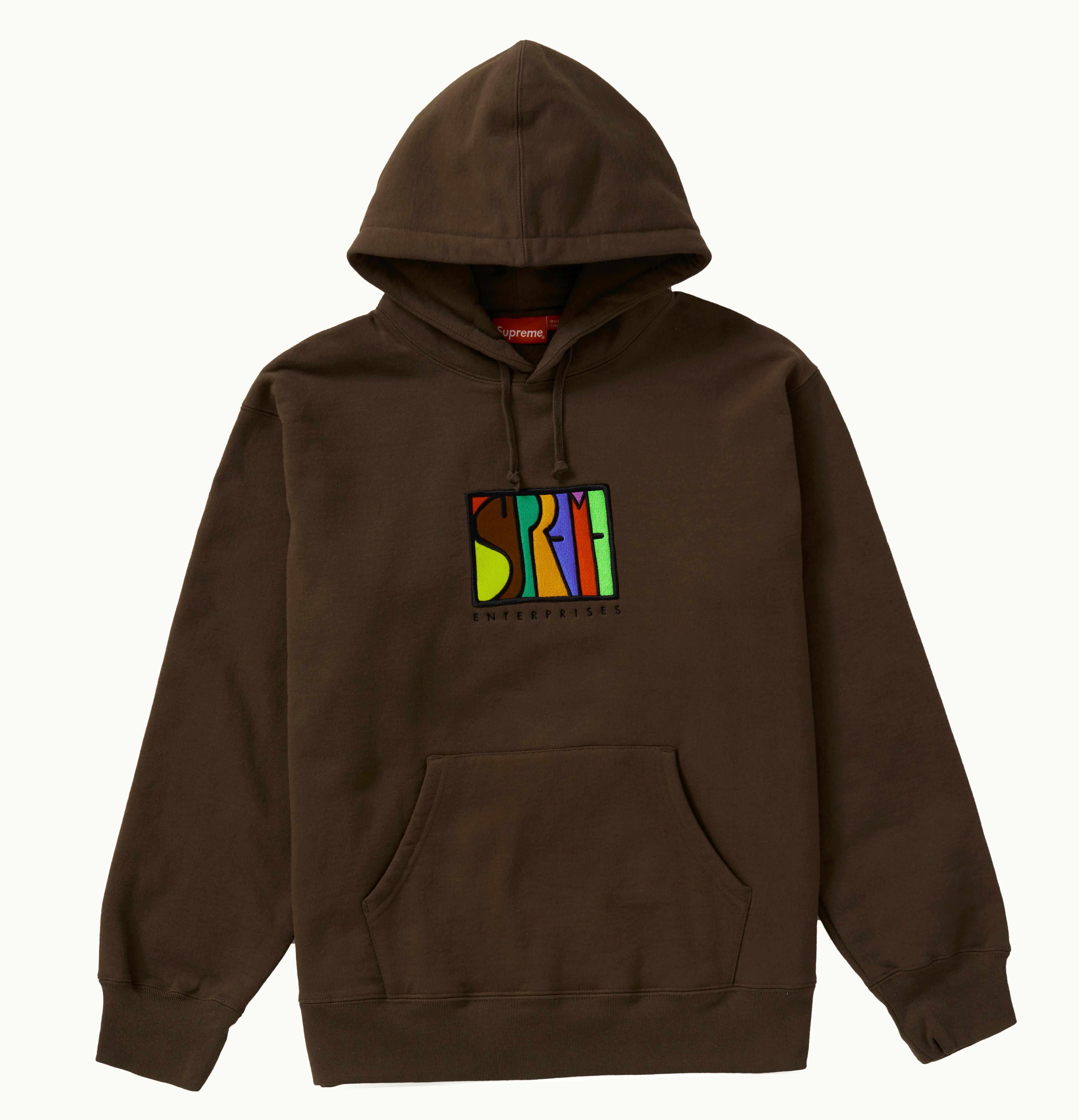 Supreme Supreme Enterprises Hooded Sweatshirt Dusty Brown
