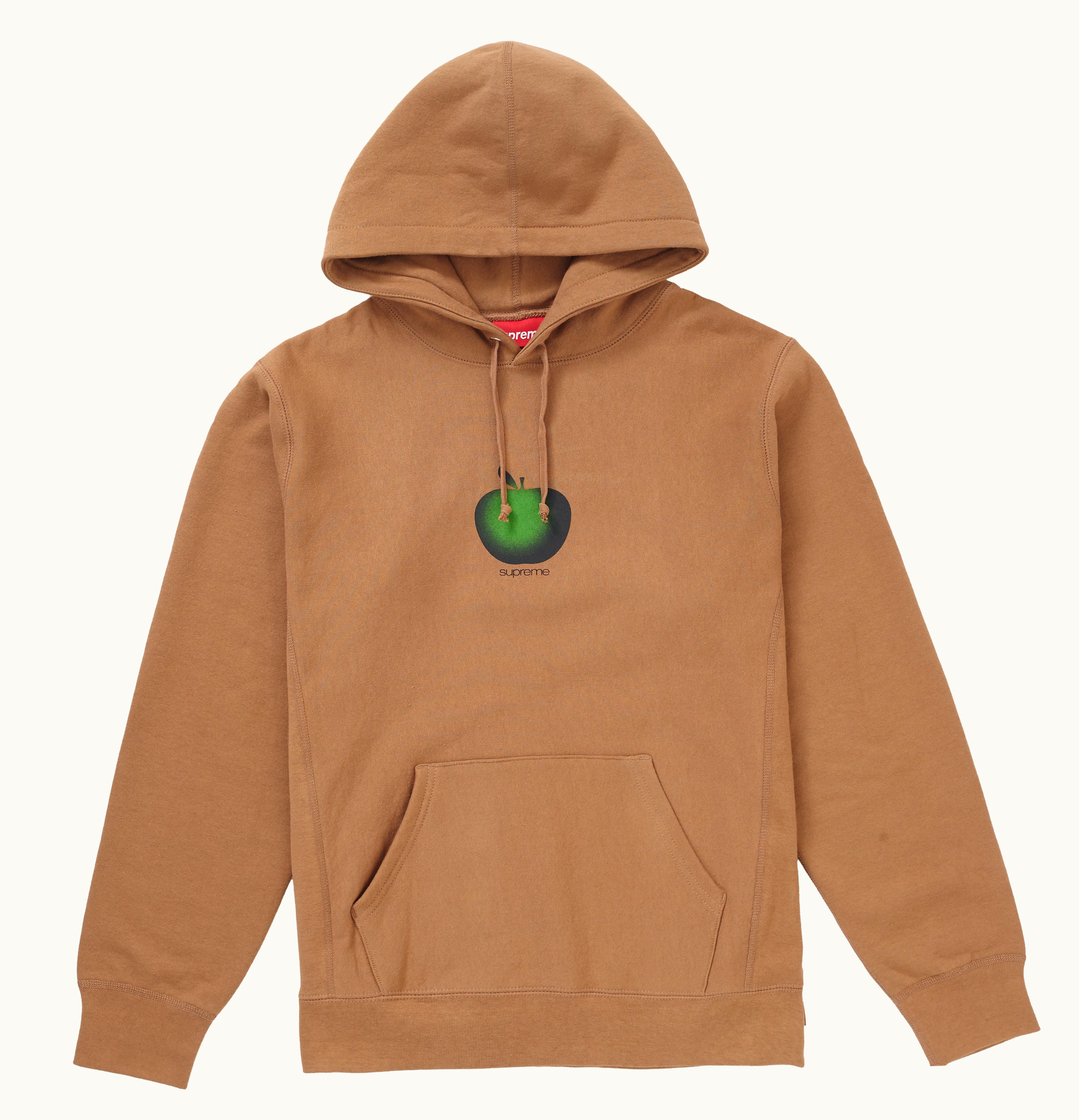 Supreme Supreme Apple Hooded Sweatshirt Brown