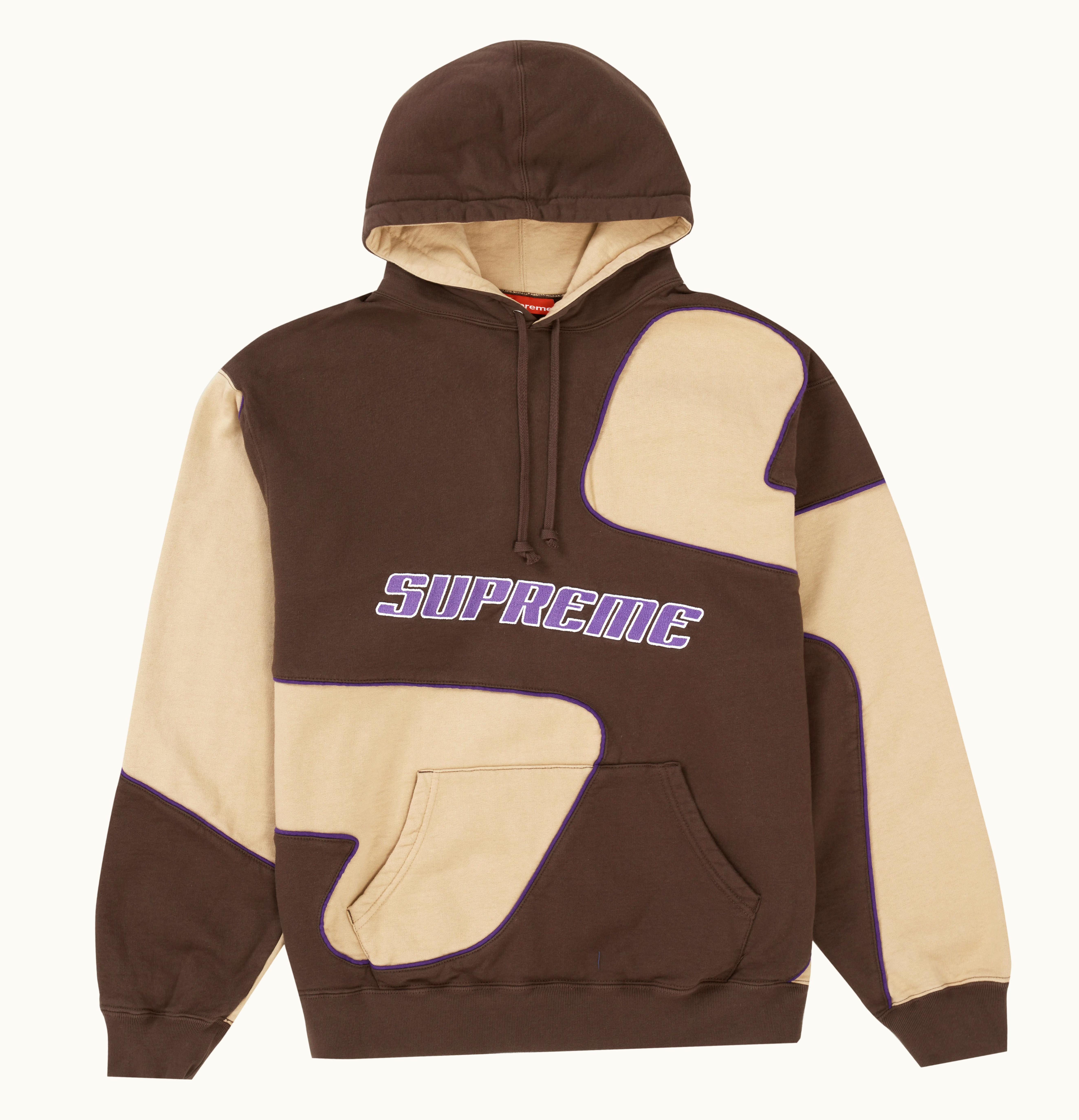 Supreme Supreme Big S Hooded Sweatshirt Brown
