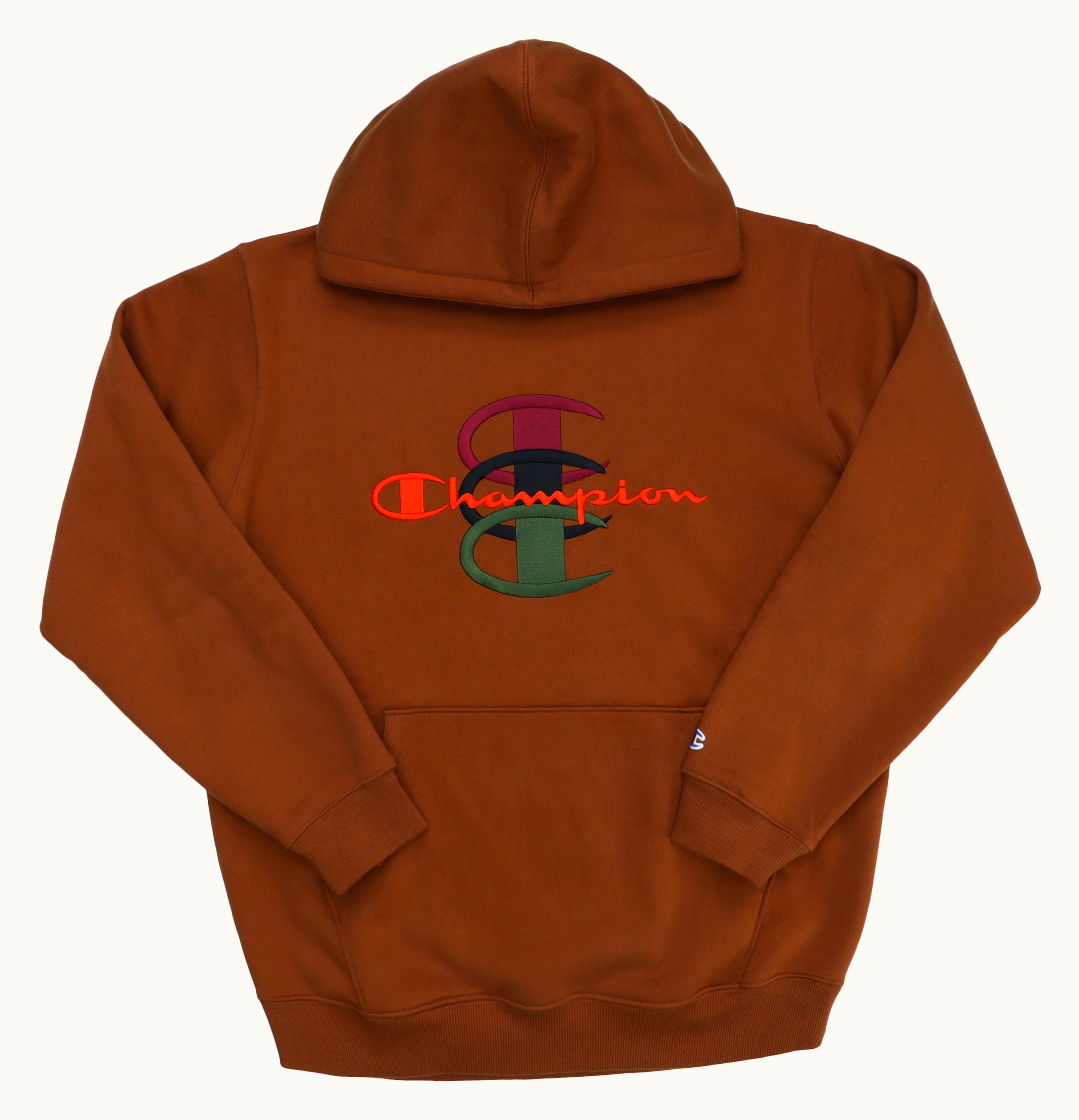 Supreme Supreme Champion Stacked C Hooded Sweatshirt Brown