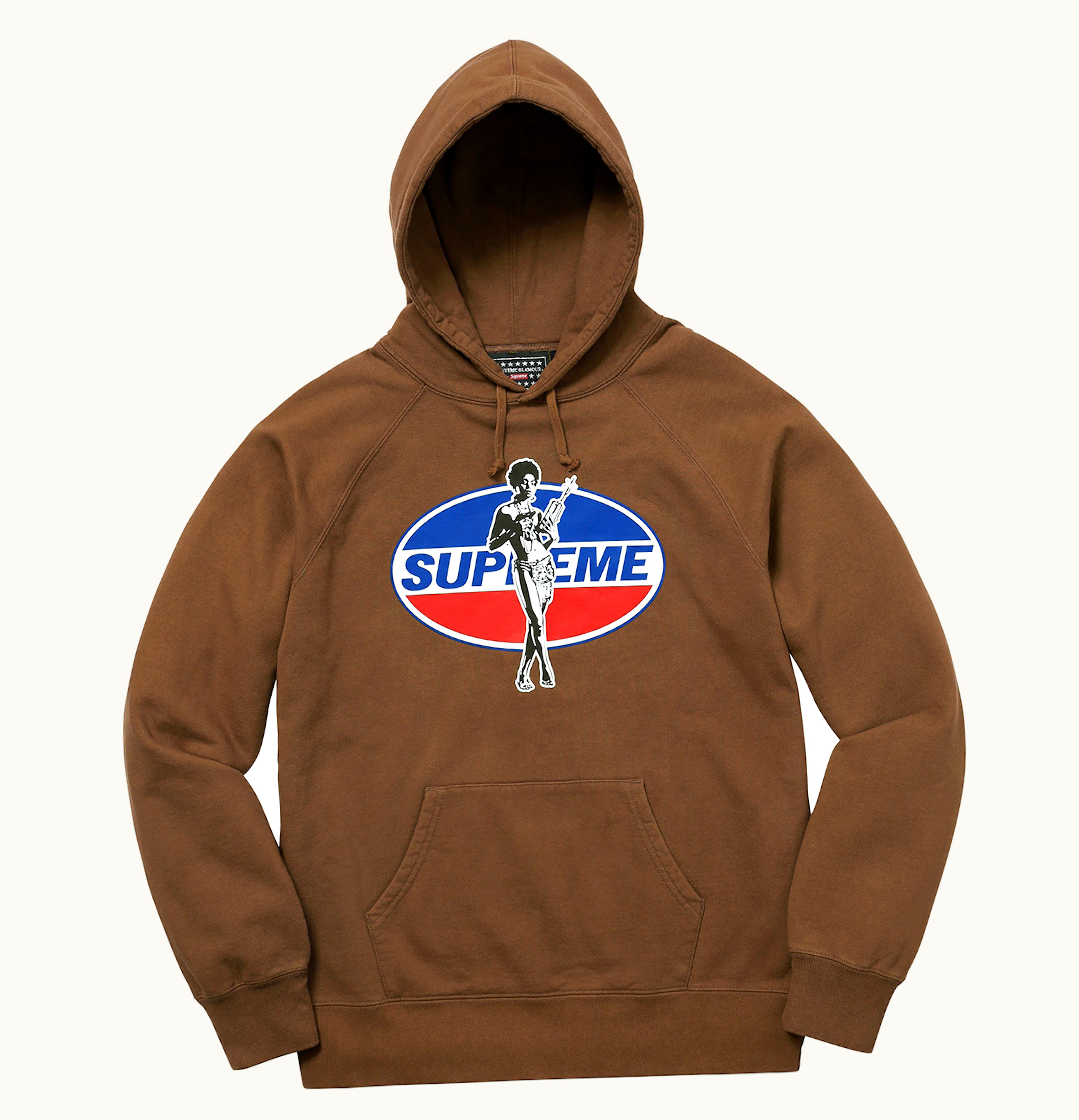 Supreme Supreme Hysteric Glamour Hoodie Brown
