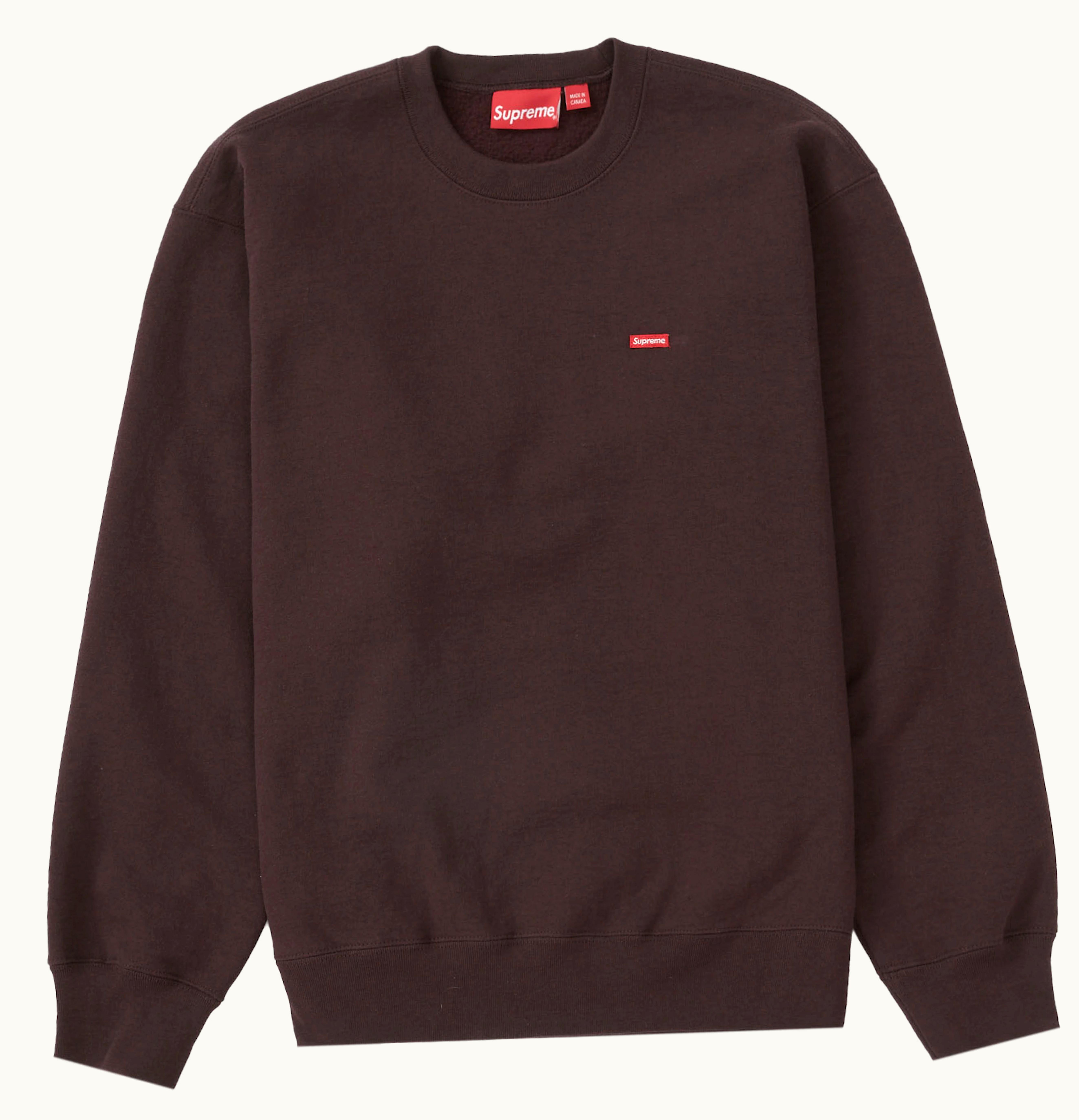 Supreme Supreme Small Box Crewneck SS22 Dark Brown