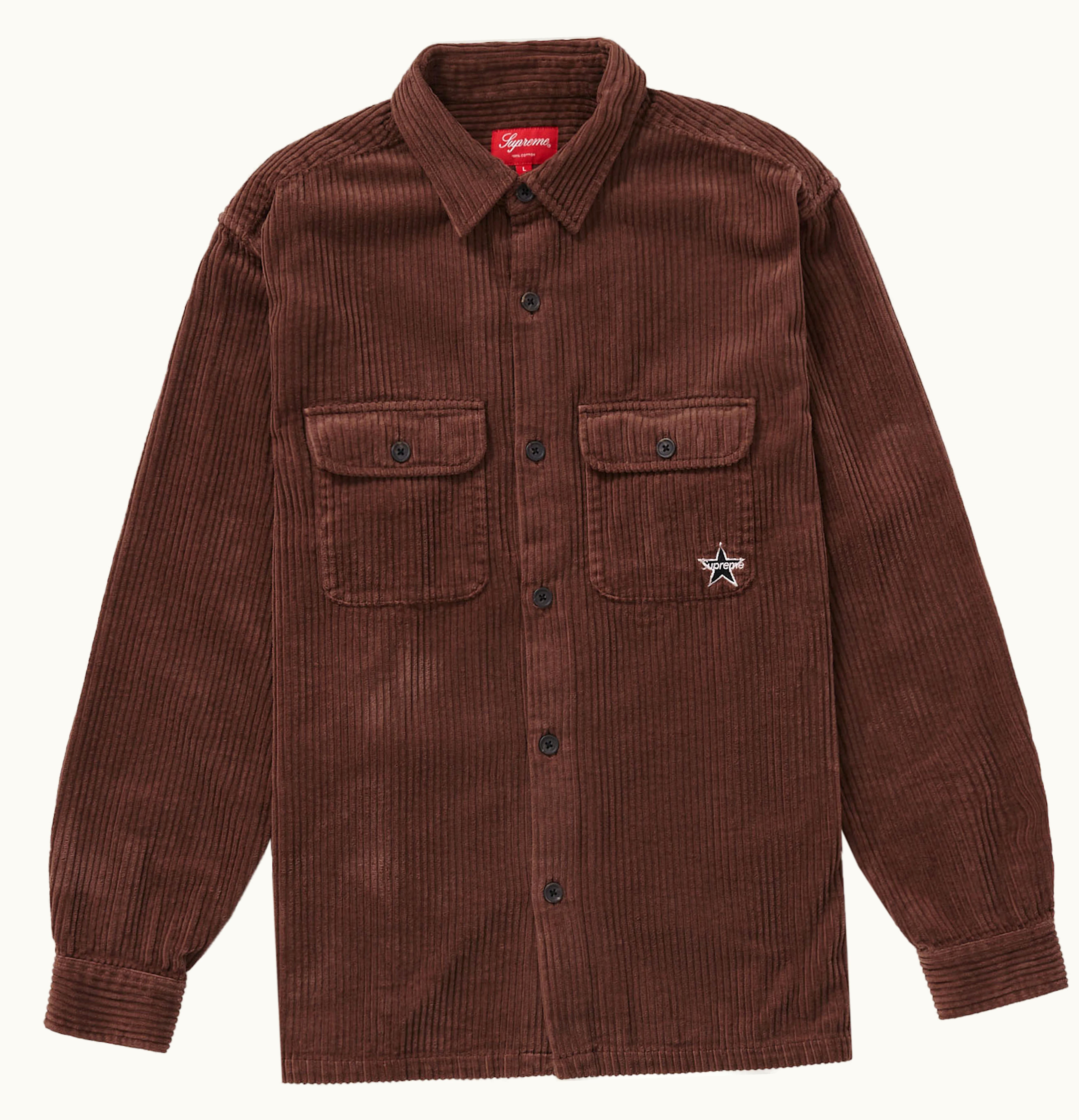 Supreme Supreme Corduroy Shirt SS22 Brown