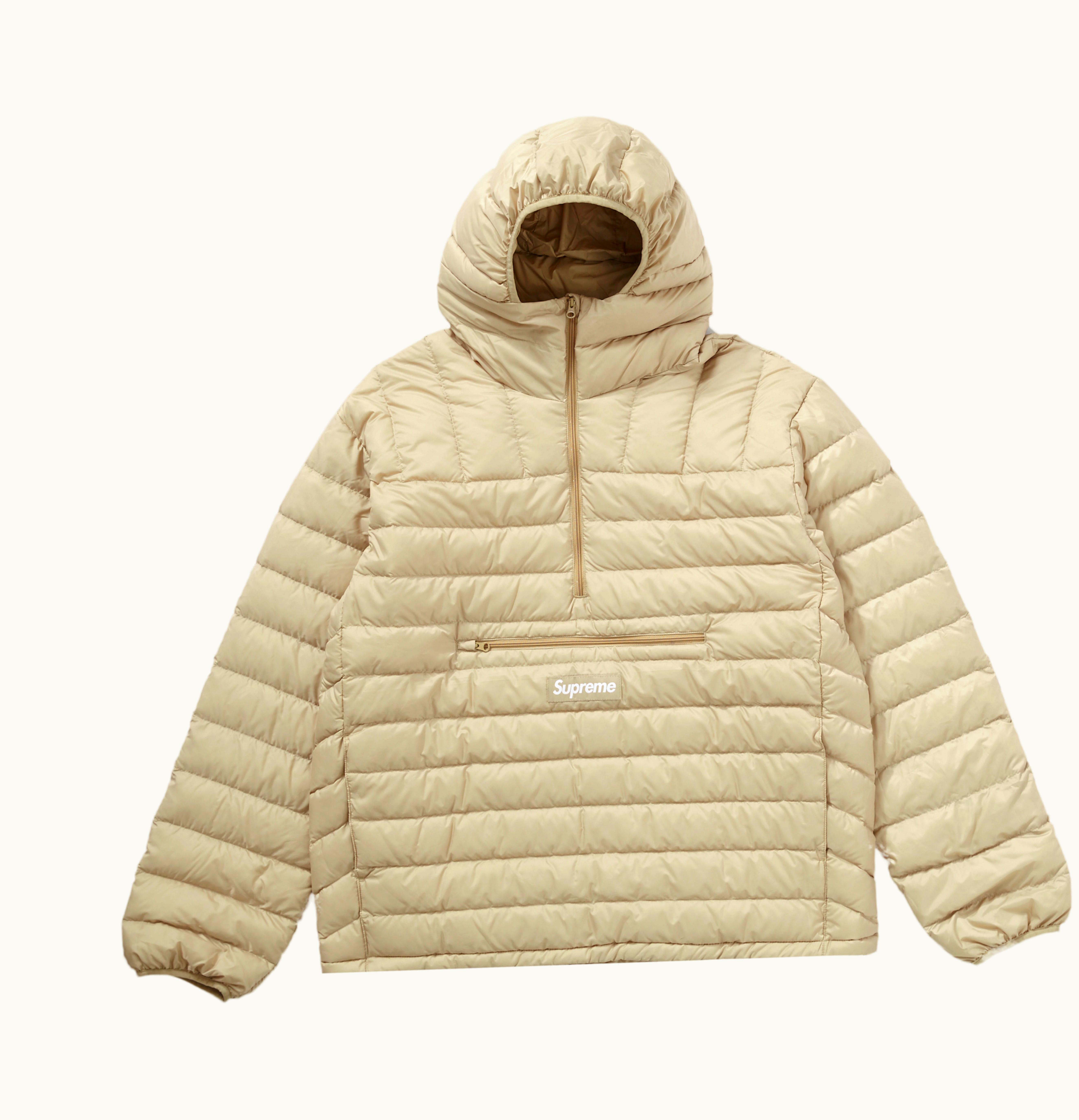 Supreme Supreme Micro Down Half Zip Hooded Pullover FW22 Tan
