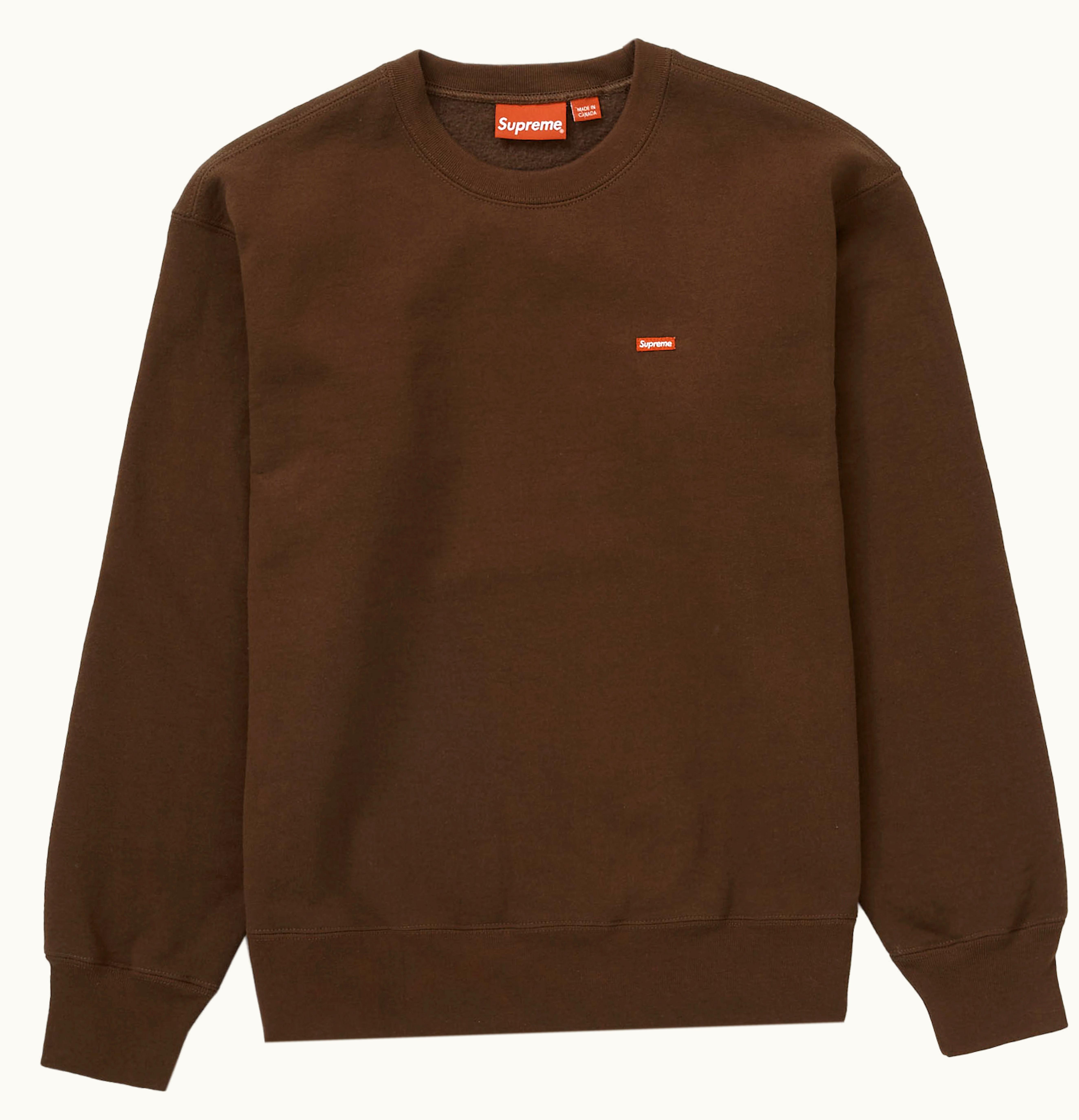 Supreme Supreme Small Box Crewneck FW22 Dark Brown